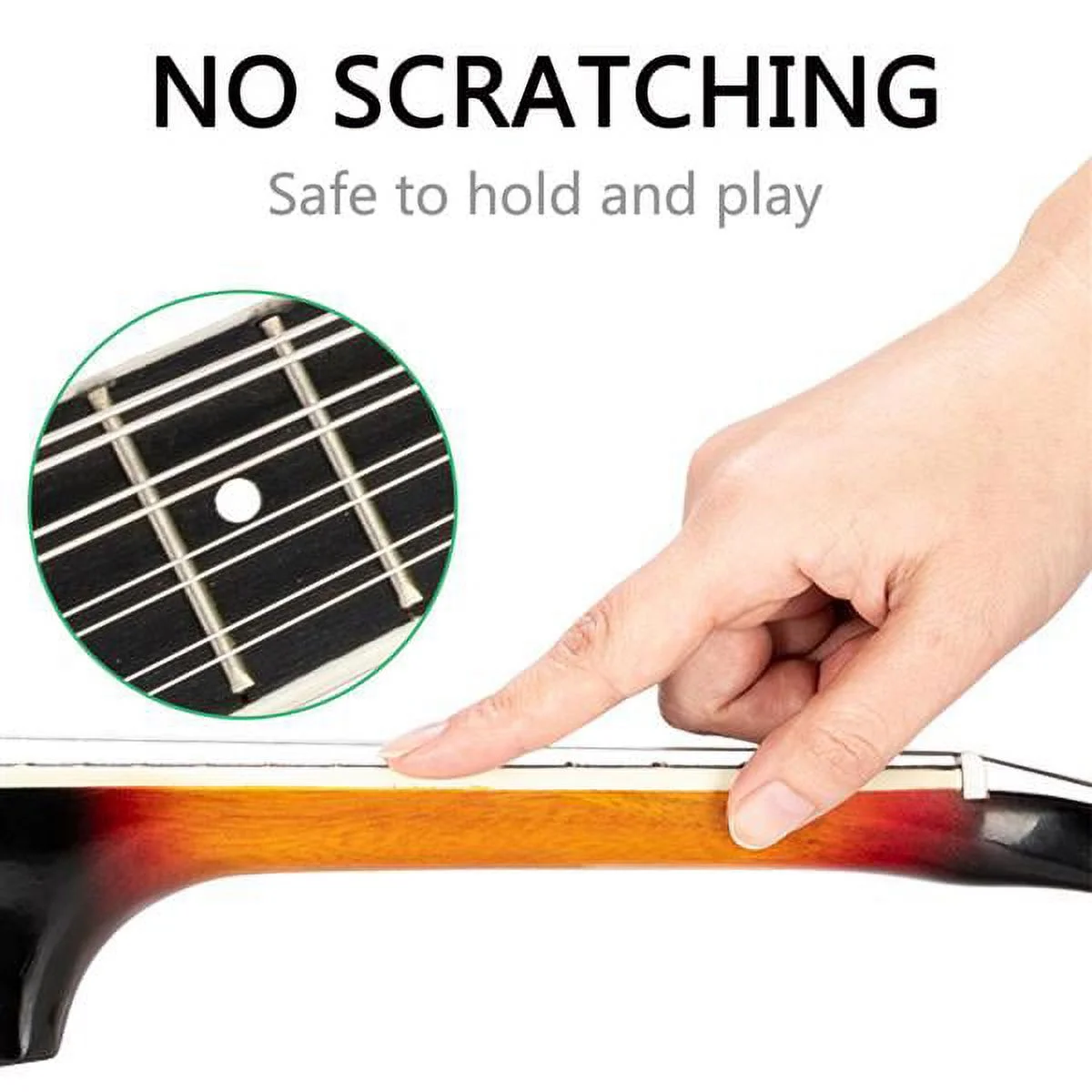 Fithood A Style Elegant Mandolin with Guard Board Sunset