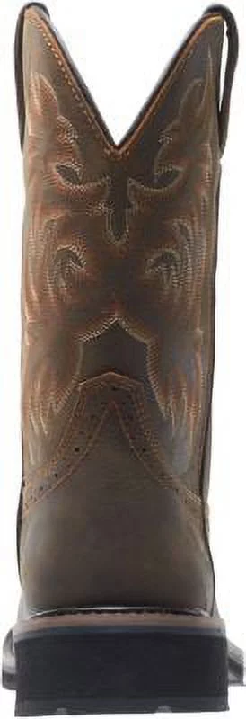 Wolverine Rancher Square-Toe Steel-Toe Wellington Men Dk Brown/Rust