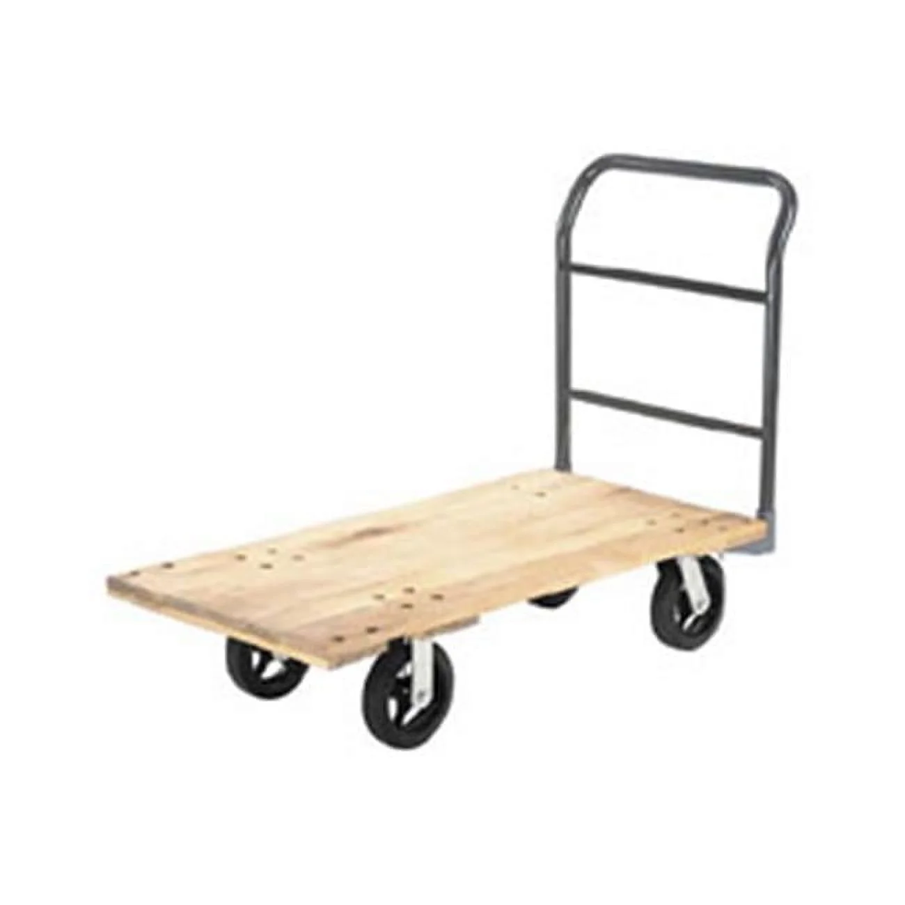 48 x 24 in. Hardwood Deck Platform Truck - 2400 lbs 8 in. Rubber Casters