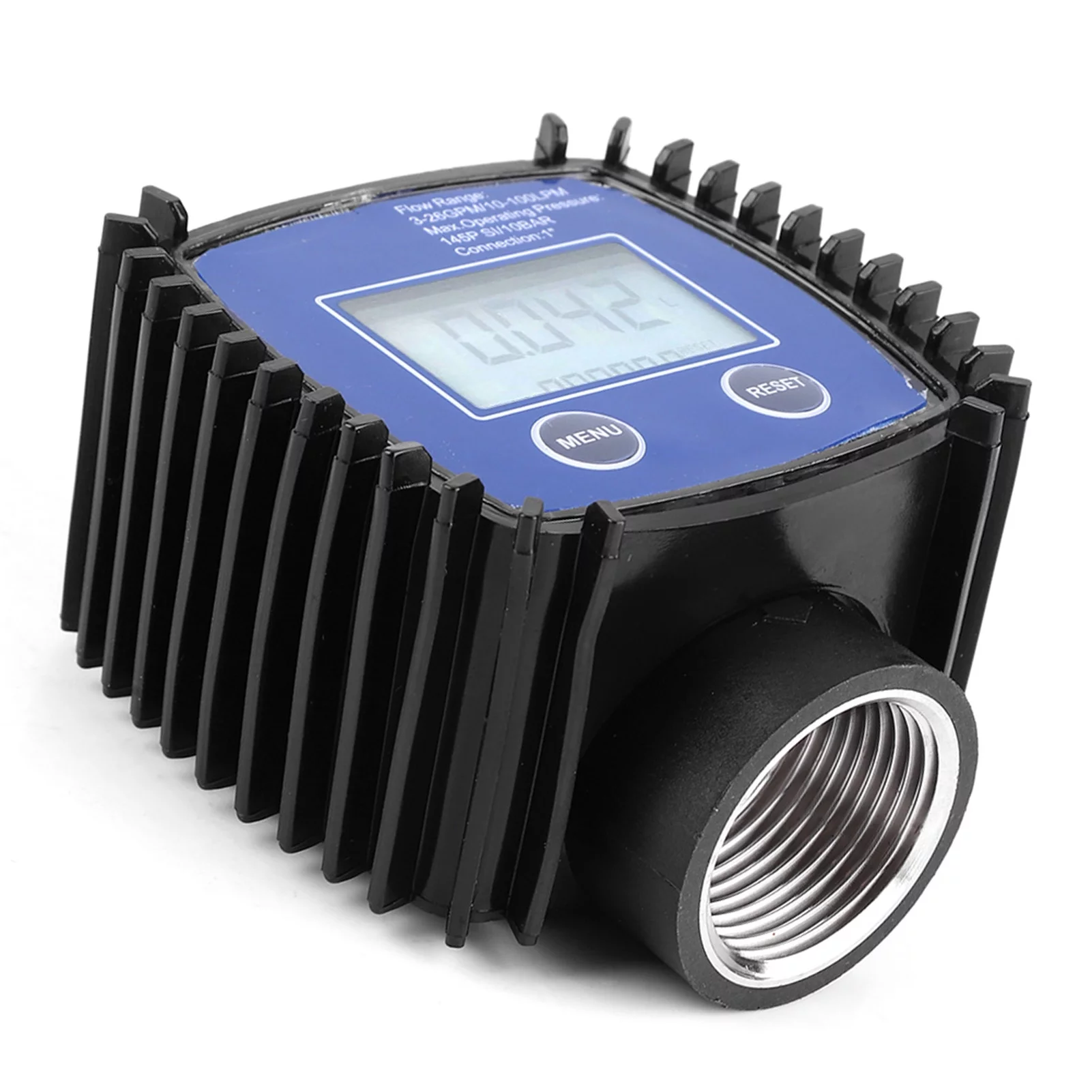 VIFER Flow Meter Digital Water Diesel Flow Meter High Accuracy Water Diesel Flowmeter 1in Internal Thread