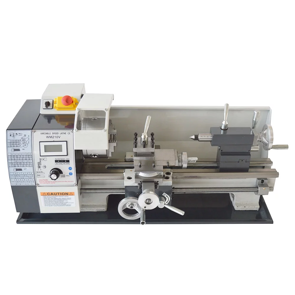 INTSUPERMAI Metal Bench Lathe Inch/Metric Thread Brushless Motor DIY Woodworking