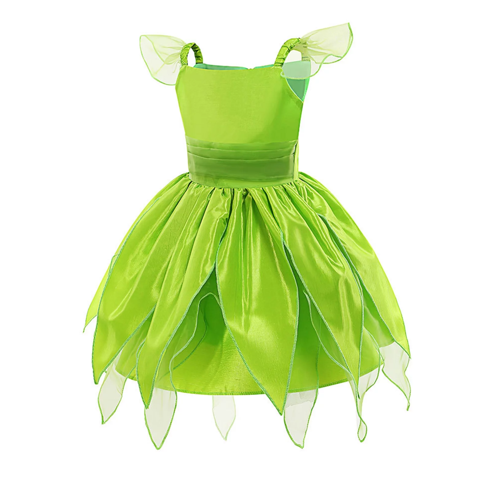 Alvivi Kids Girls Fairy Princess Costume with Butterfly Wings Fancy Birthday Dress up Halloween Outfits Green 9-10