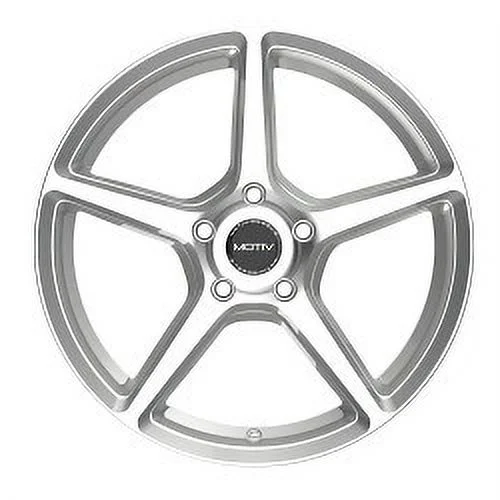 16x7.5 Motiv 433MS Blade Gloss Silver Machined Wheel 5x112 (40mm)