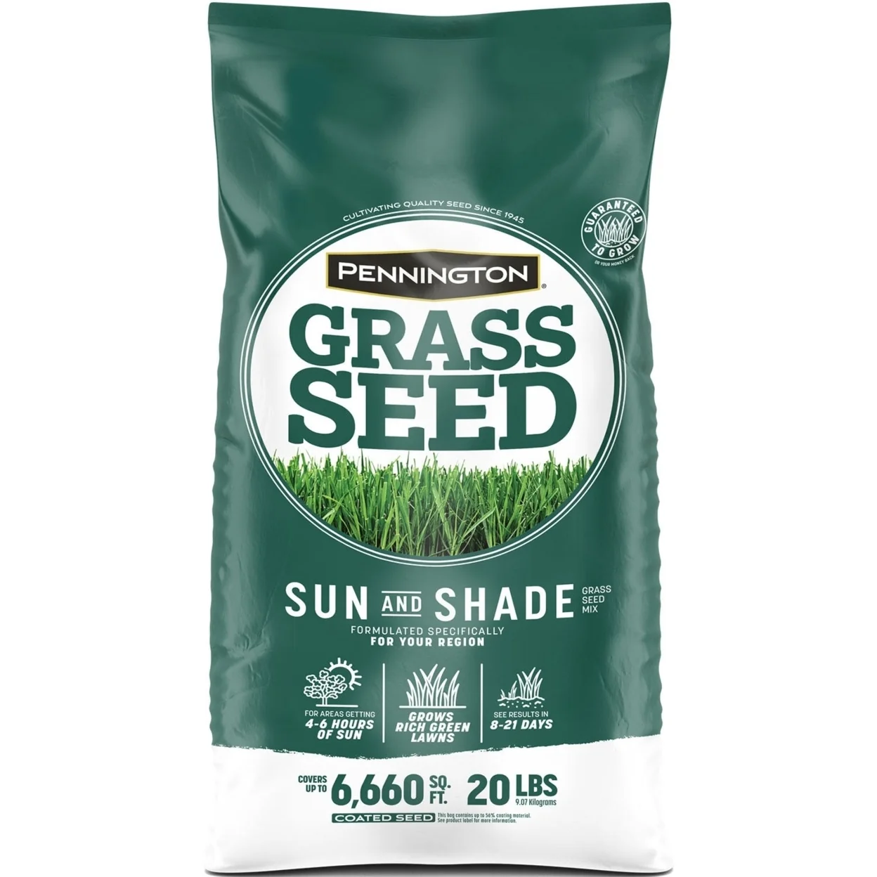 Pennington Sun and Shade Grass Seed Mixture 20 Pounds
