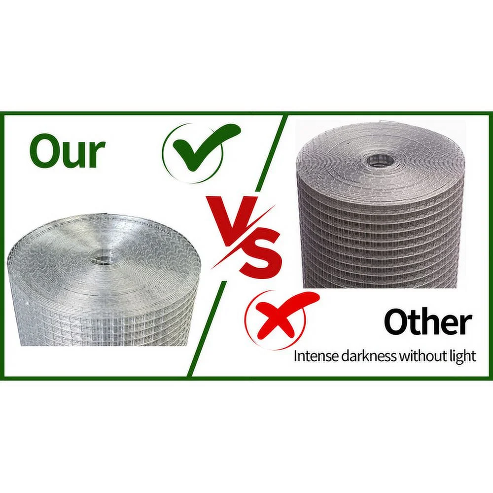 Zateety 36inx100ft 1/4 in 23 Gauge Hardware Cloth Welded Cage Wire Chicken Fence mesh Rolls Square Chicken Wire Netting Raised Garden Rabbit Fence Snake Fencing Rodent Animals