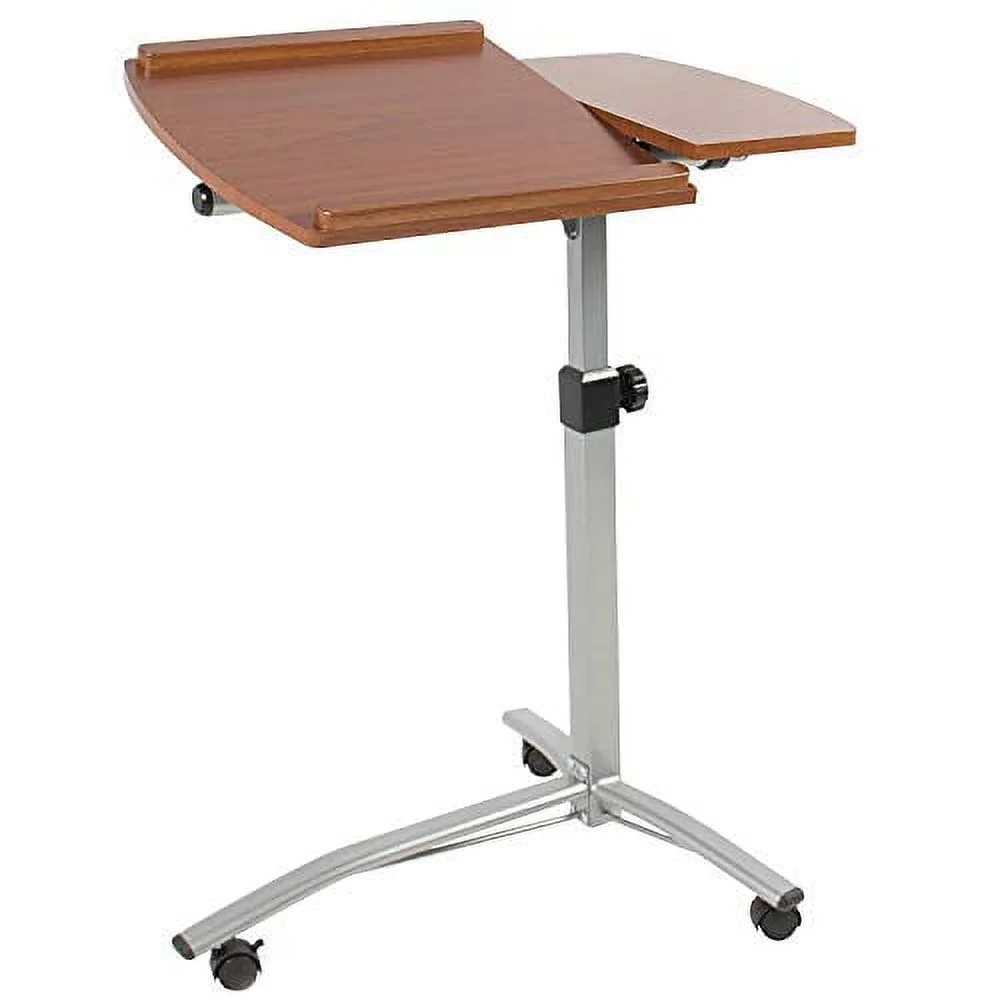 MEDA |Angle & Height Adjustable Rolling Laptop Desk Cart Over Bed Hospital Table Stand