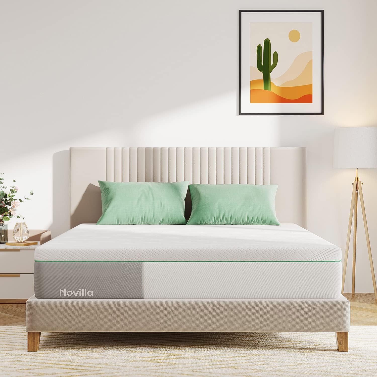YUMIAO King Size Mattress, 12 Inch Gel Memory Foam King Mattress for Cool Night Sleep & Pressure Relief, Medium Soft with Motion Isolation, Mattress in a Box, Lullaby