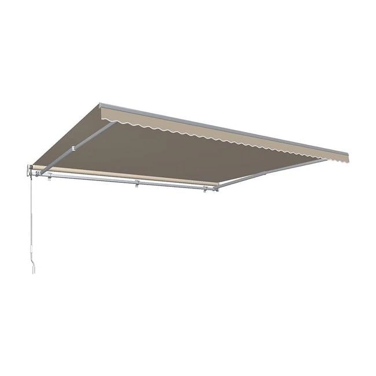 Awntech  12 ft. Maui Manual Retractable Awning, Linen - 120 in.