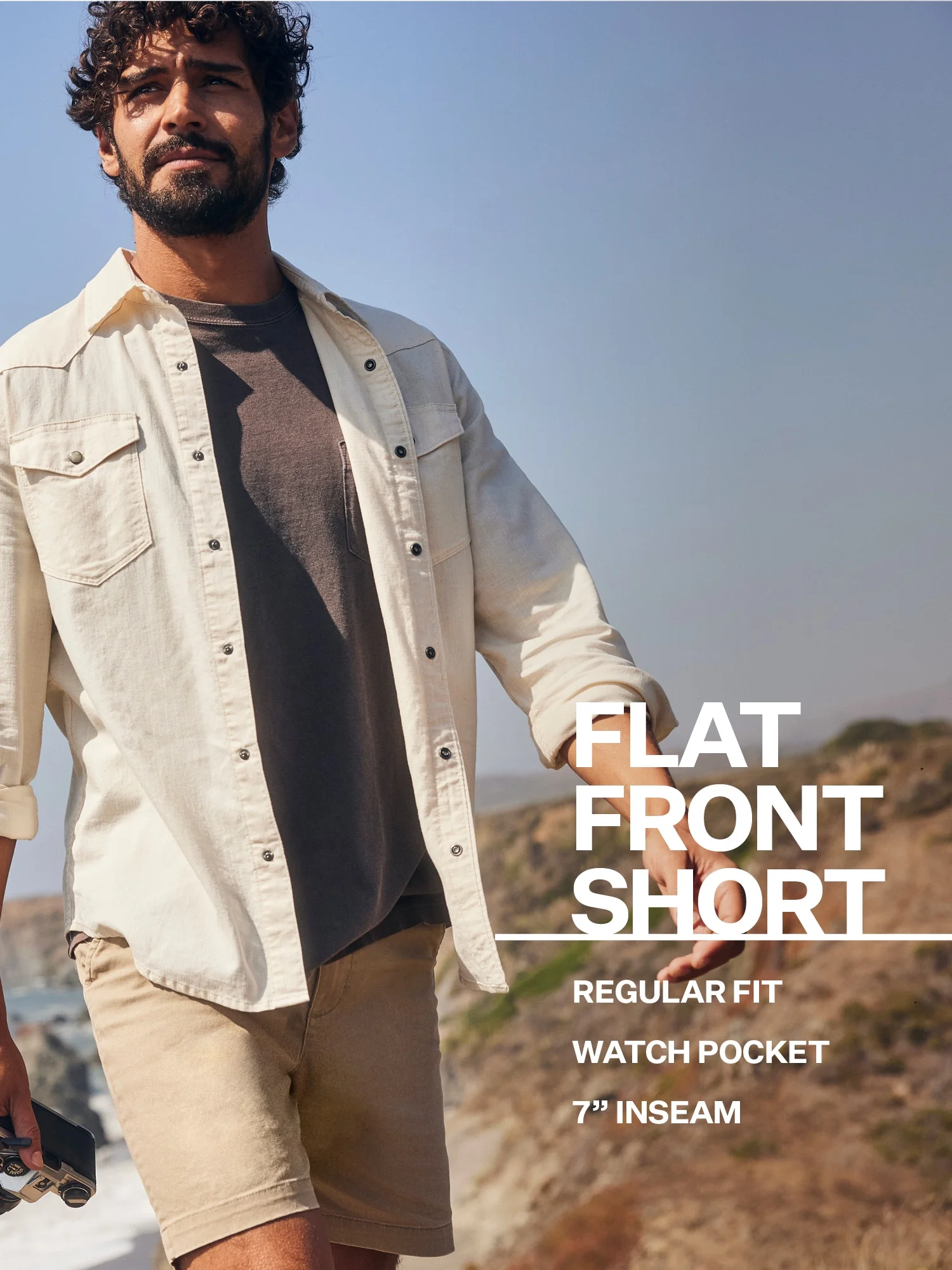 Wrangler Men's Regular Fit Flat Front Short