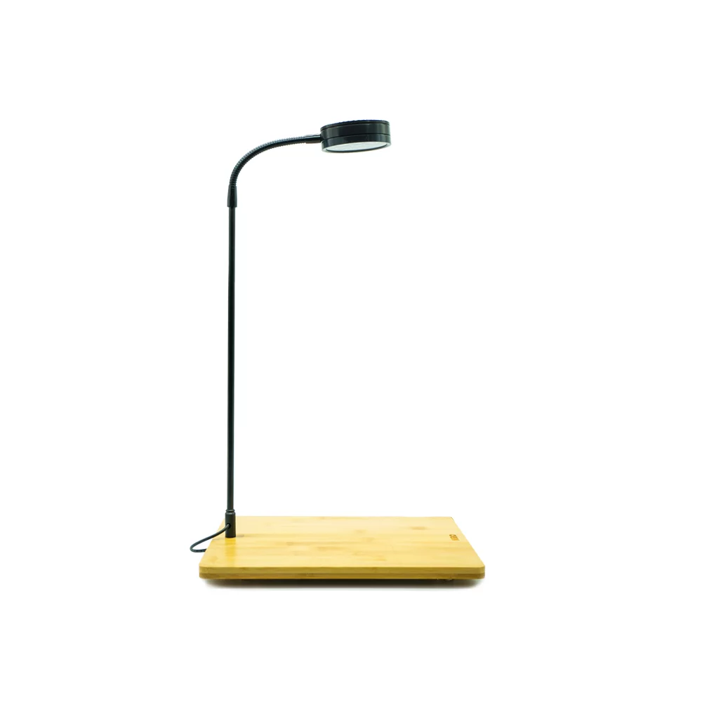 Full Spectrum LED Light with Bamboo Board, fits Aquarium Nano Tank, Betta Fish Tank, Potted Plants, Succulent, Miniature Landscape (5W)