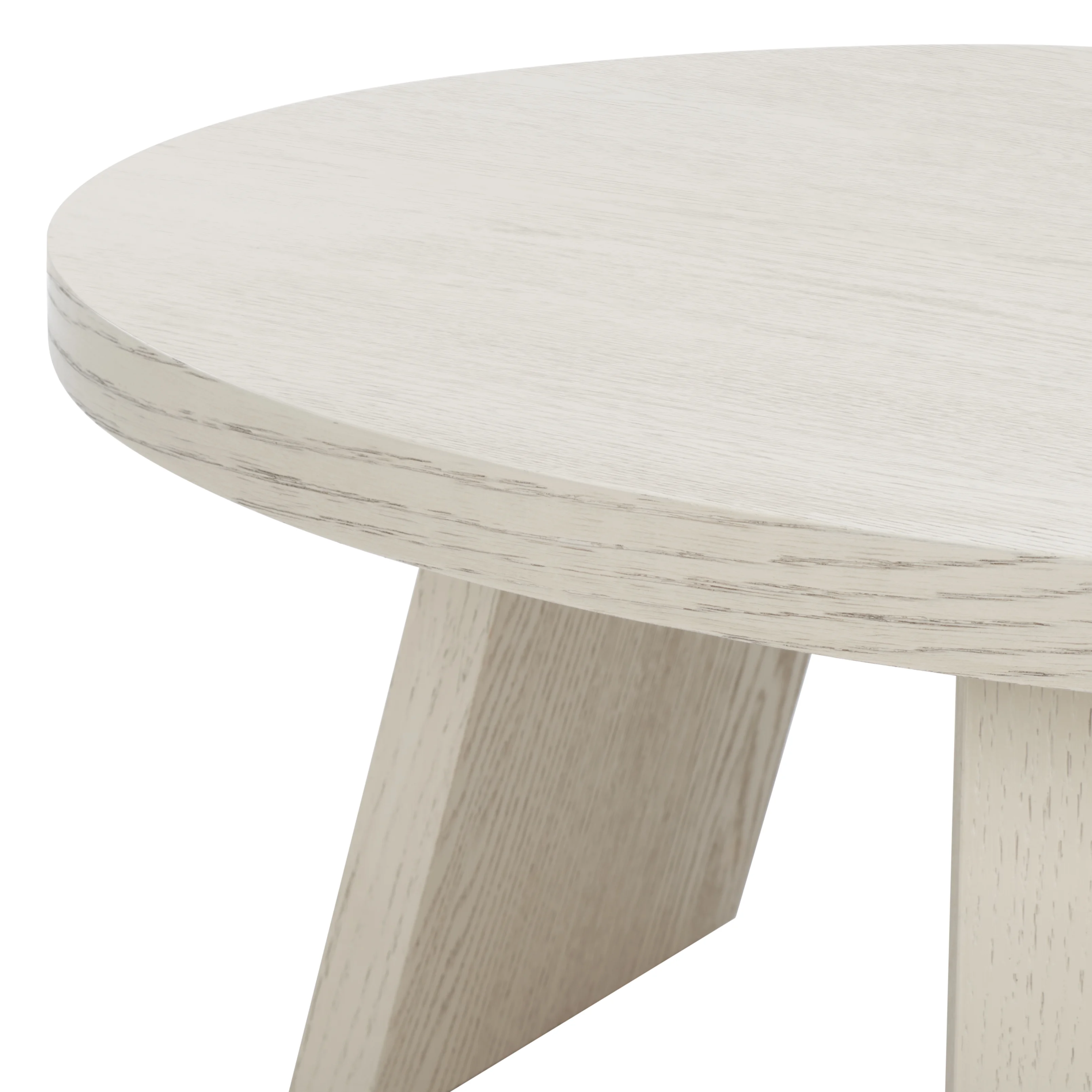 SAFAVIEH Couture Julianna Rustic Round Wood Coffee Table, White Wash