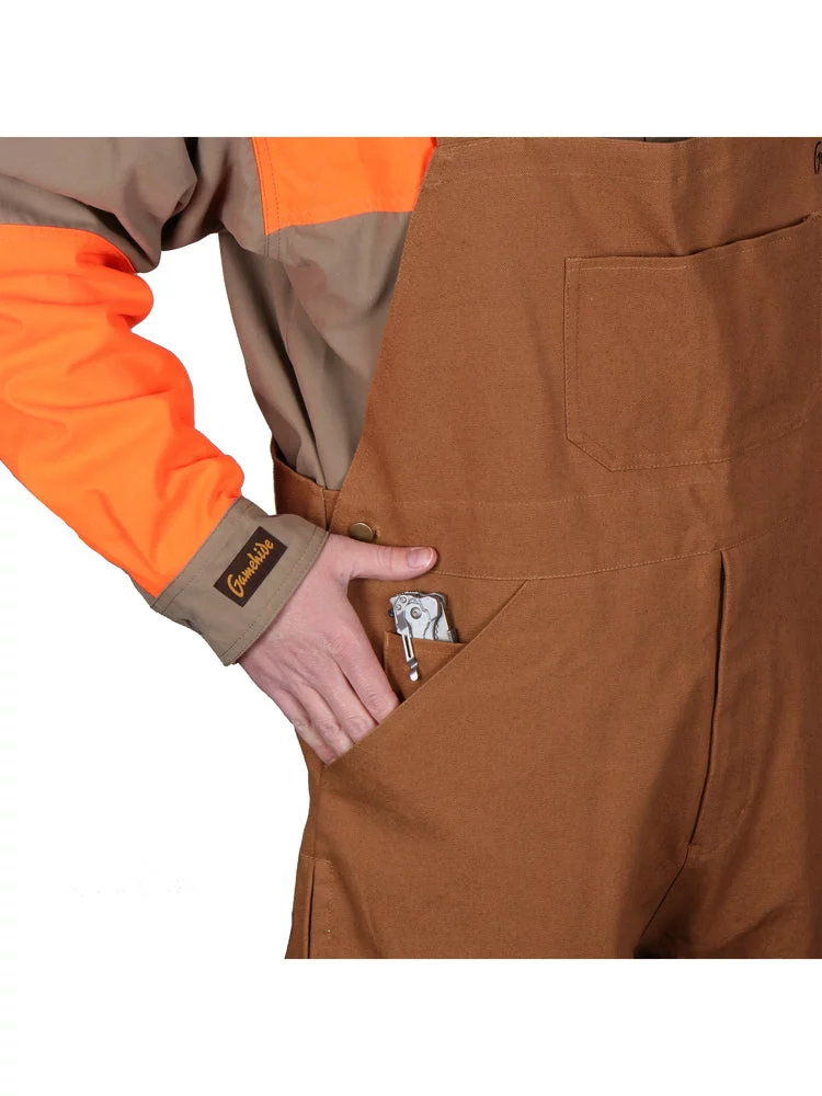 Gamehide Men's Bib Briar Proof Upland Hunting Marsh Brown - 4X