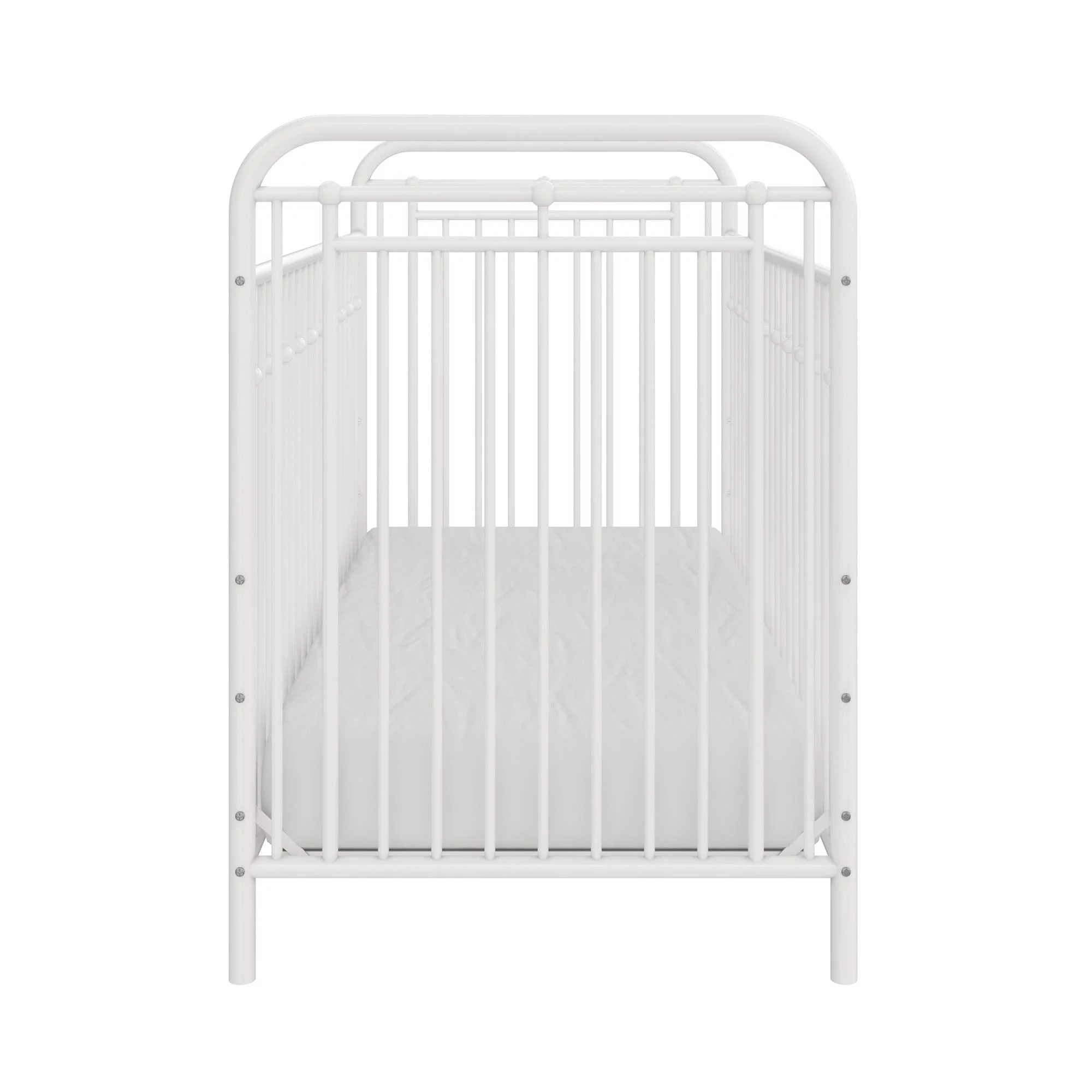 Little Seeds Monarch Hill Hawken Metal Crib, Nursery Furniture, White