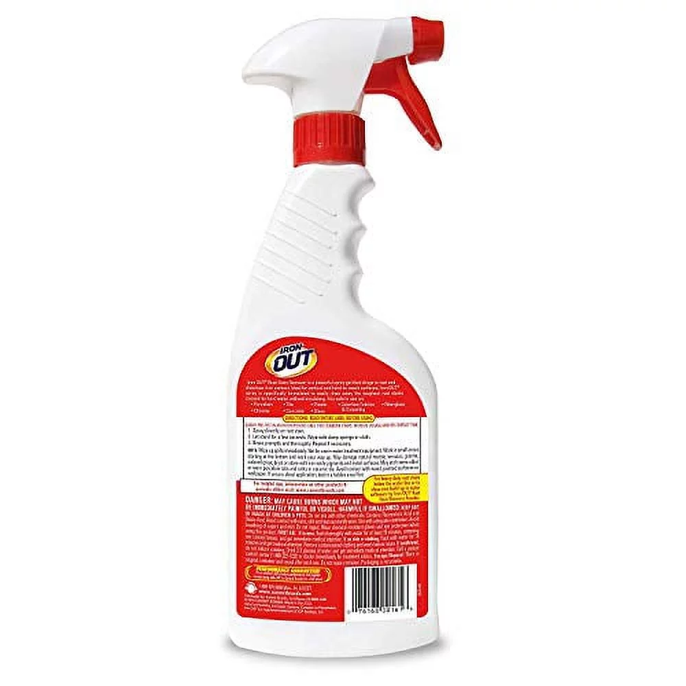 Iron OUT Rust Stain Remover Spray Gel, 16 Fl. Oz. Bottle