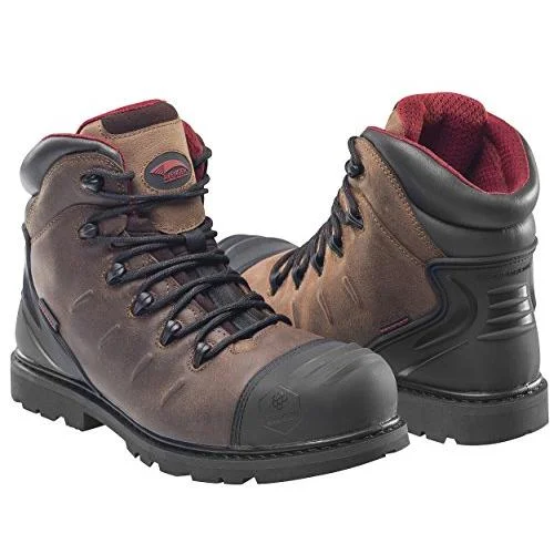 FSI FOOTWEAR SPECIALTIES INTERNATIONAL NAUTILUS Avengers Men's 6-inch Hammer Carbon Toe Waterproof Work Boots Brown - A7546