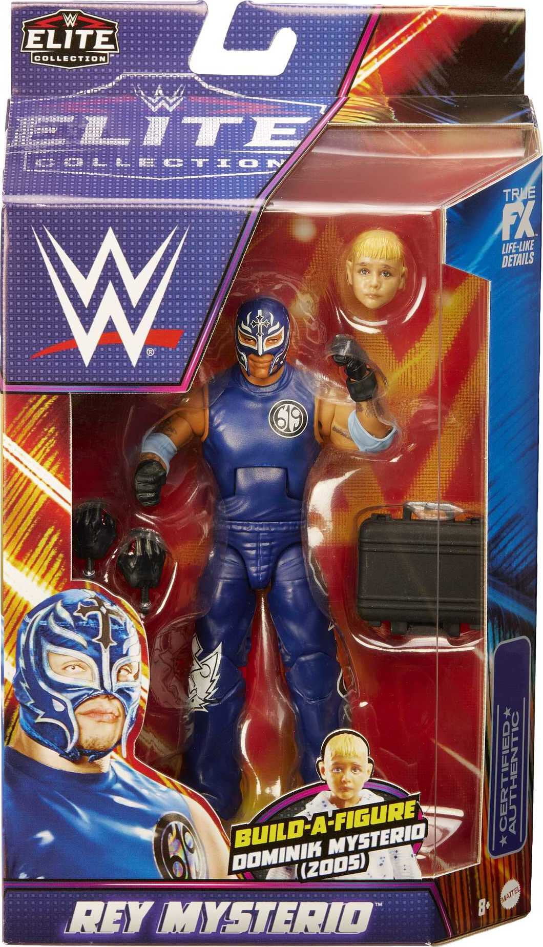 WWE Rey Mysterio Summerslam Elite Collection Action Figure with Build-A-Figure Parts