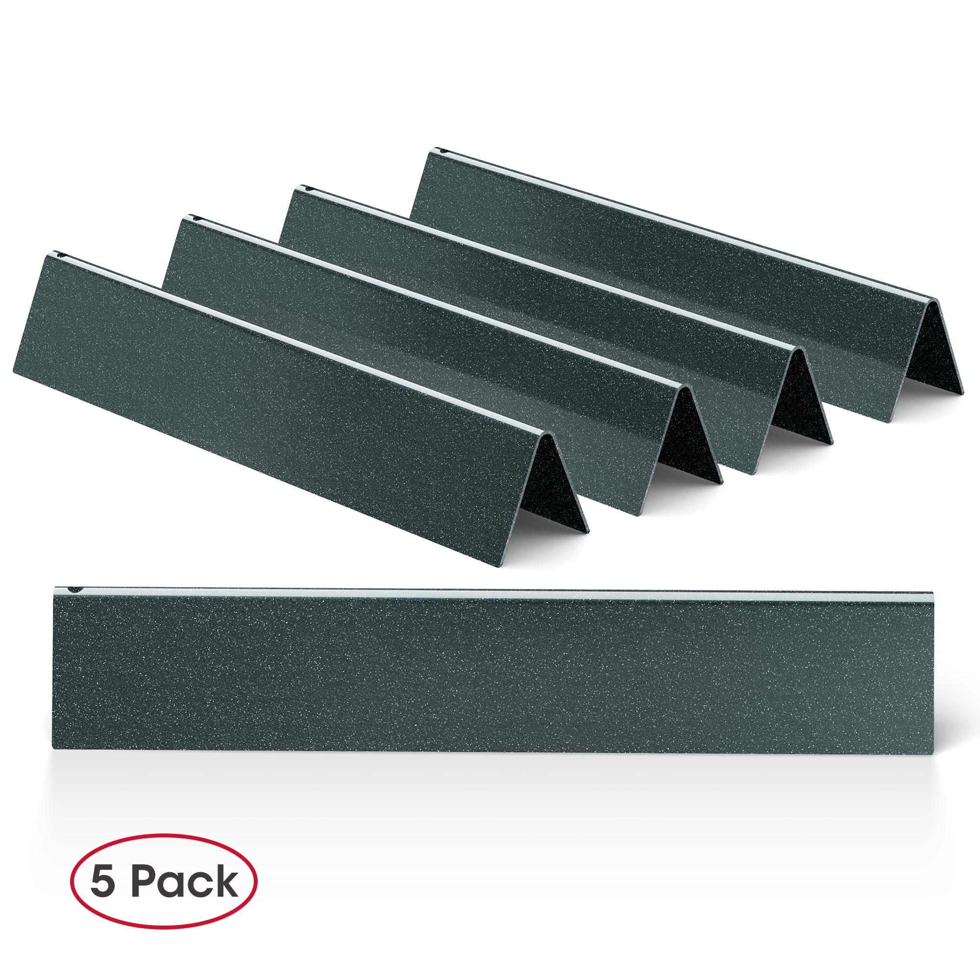 Unicook 15.3 Inch Grill Flavorizer Bars for Weber Spirit I & II & GS4 300 Series, Thick Porcelain Grill Heat Plate Burner Covers for Spirit E/S 310 320 330 Grill Parts, 5 Pack