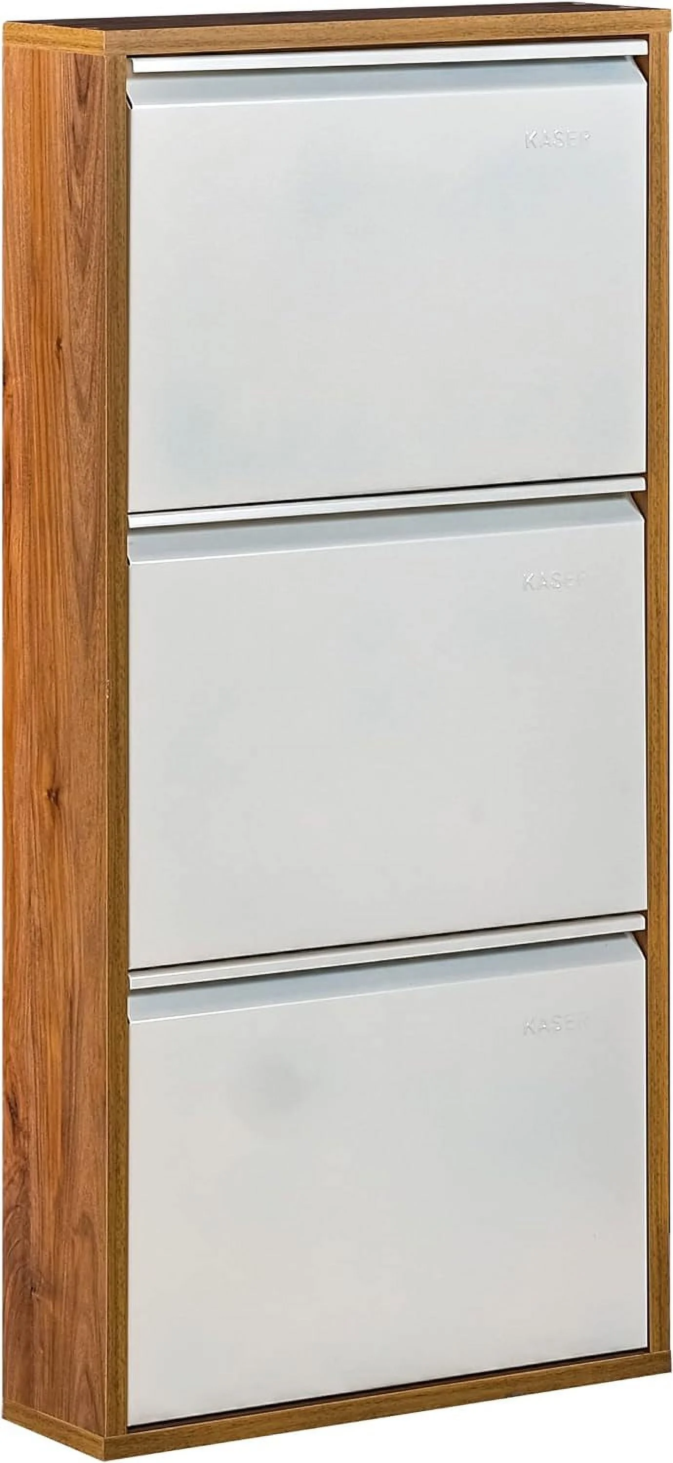 Shoe Storage Cabiet - Wood & Metal 3 Drawer 20
