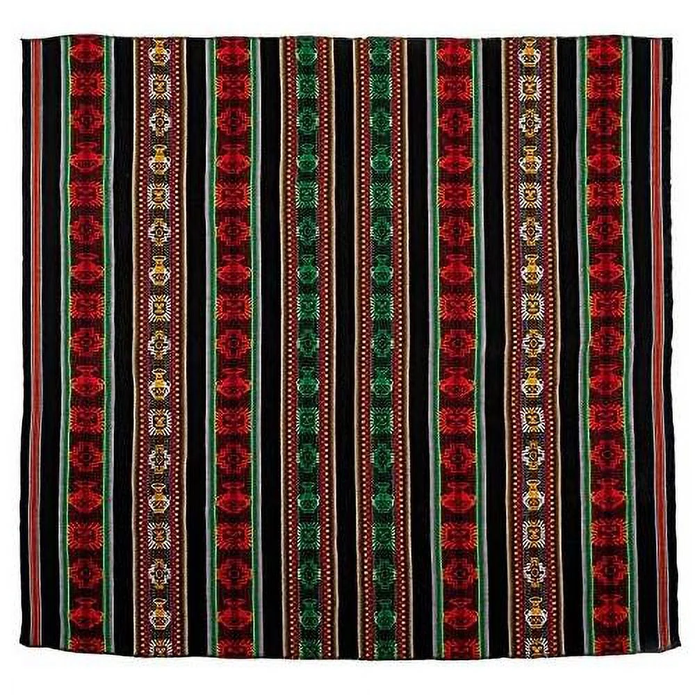 Peruvian Woven Throw - Black