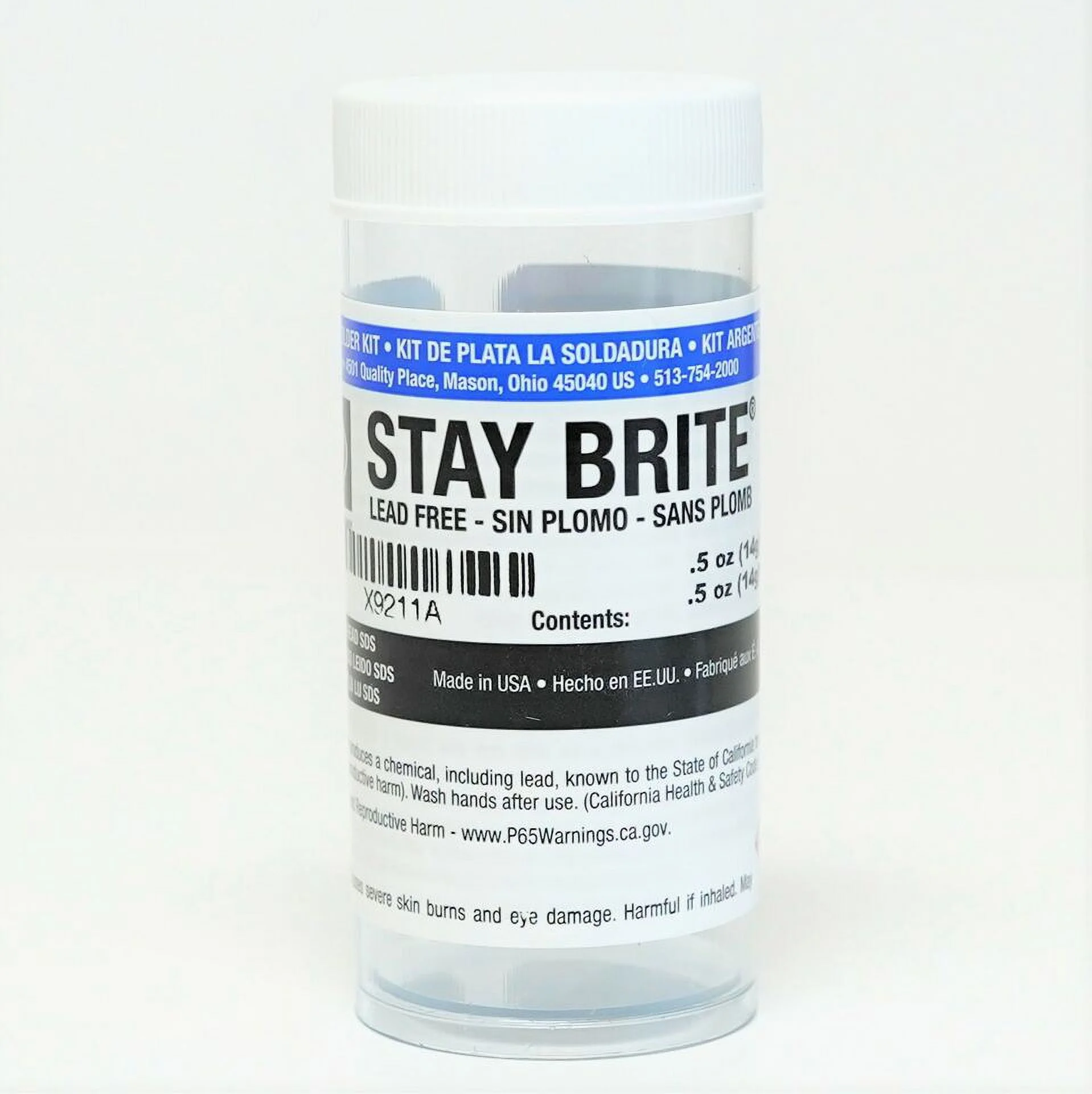 Bearing Solder & Stay Clean Liquid Flux Kit Harris SBSK Stay Brite Silver