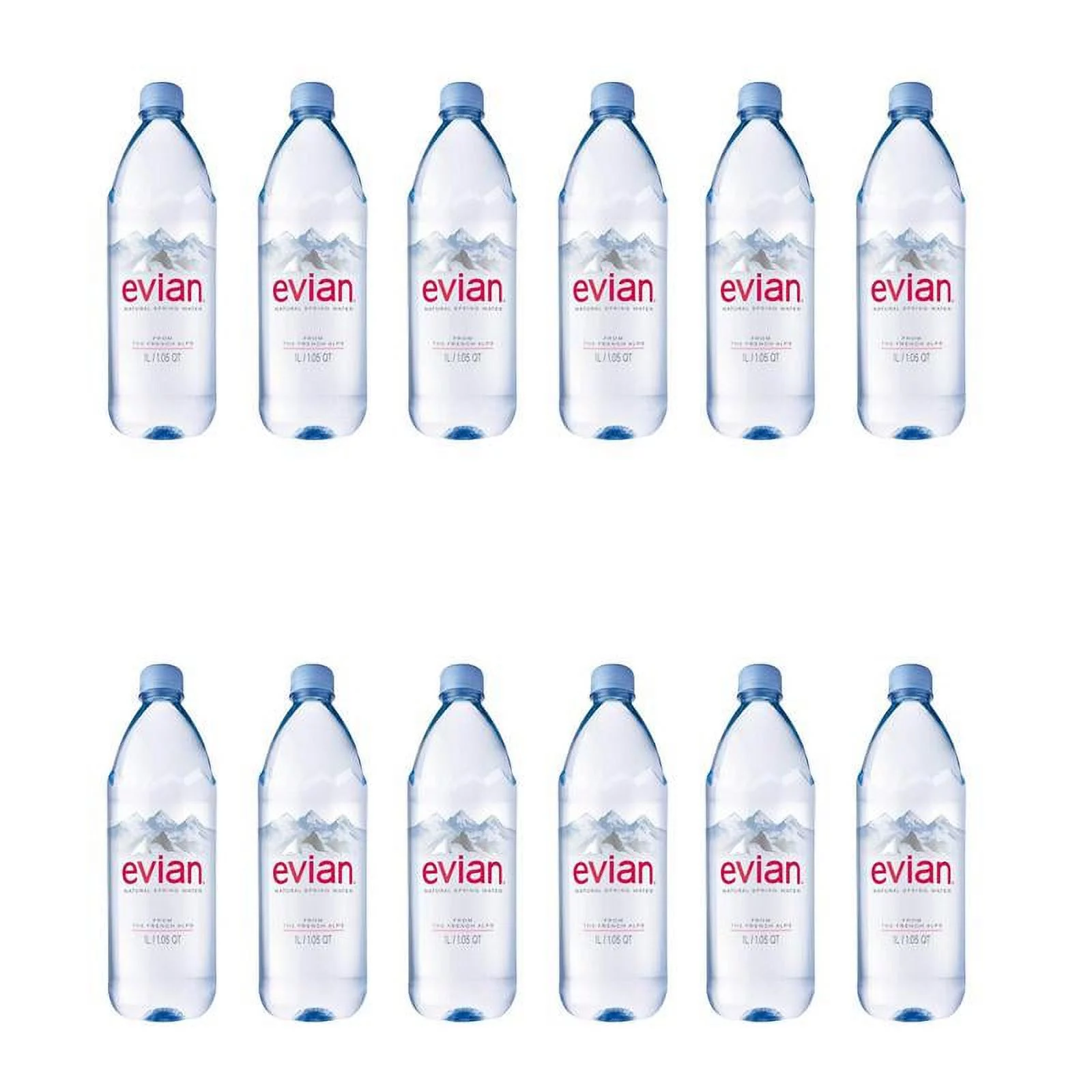 Evian Spring Water - 1L (Pack of 12)