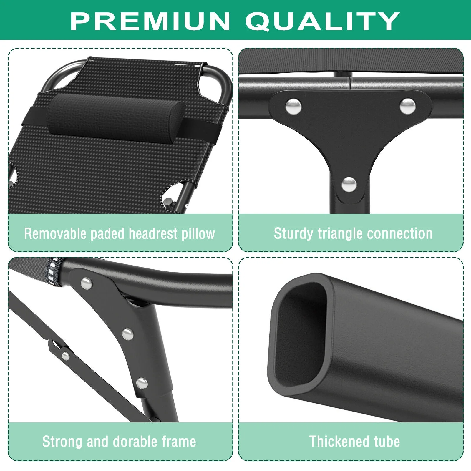 Adult Adjustable 4-Position Cots Folding Camping Cot Heavy Duty Bed  W/Mattress