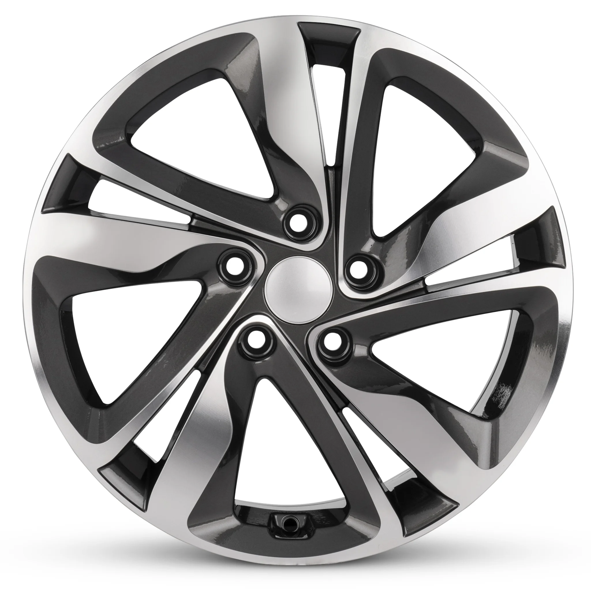 For 2014-2016 Hyundai Elantra 17 Inch Machine Face Gunmetal Rim - OE Direct Replacement - Road Ready Car Wheel
