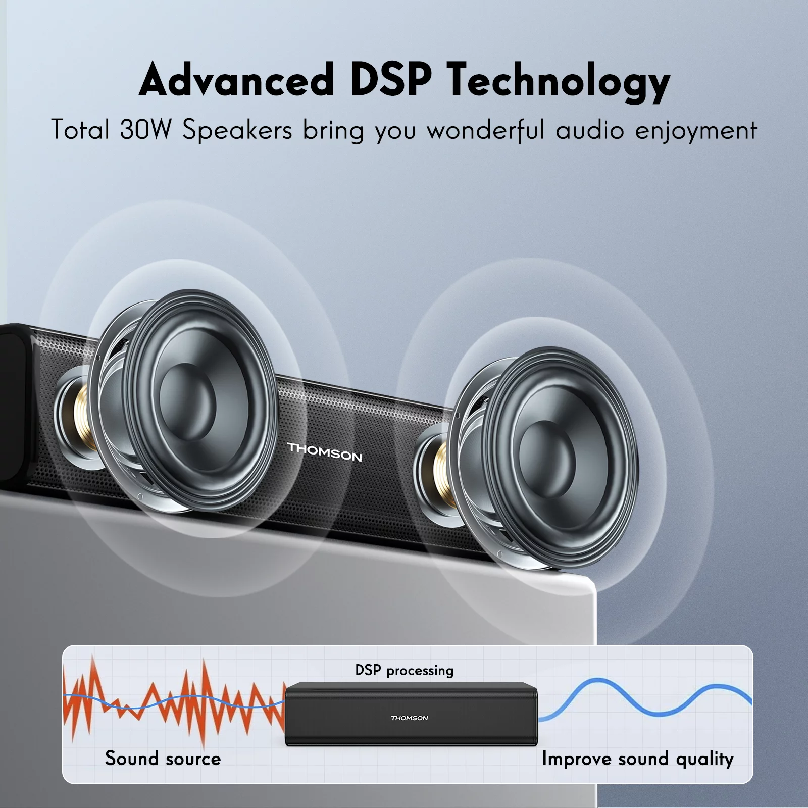 Thomson K600 Singing Karaoke Machine with 2 Wireless Karaoke Microphones, Portable Bluetooth Karaoke for Party