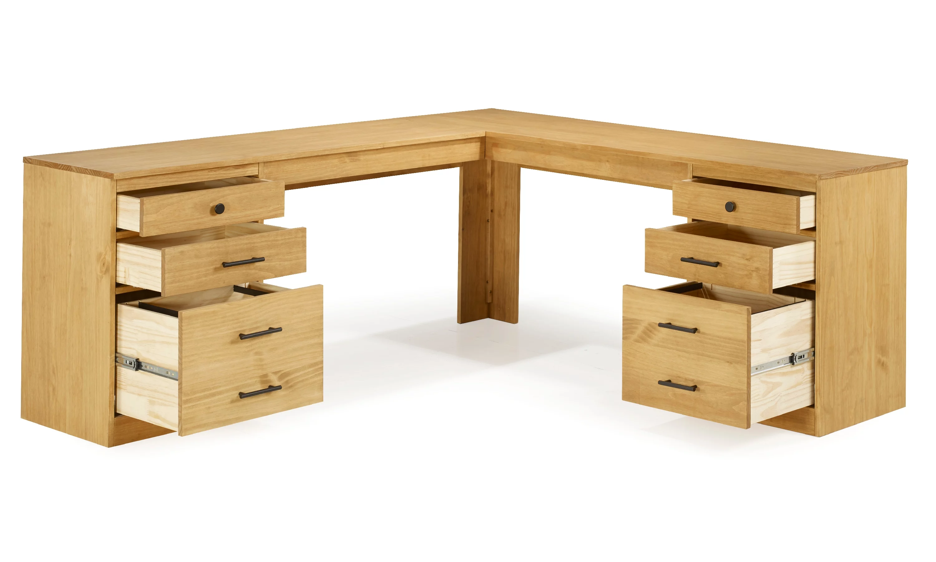 Linon Vikki L-Shaped Desk, 70.88