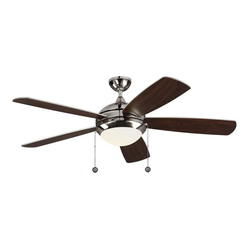 Classic 52 inch Ceiling Fan with Light Kit Transitional 5 Blade Ceiling Fan with Led Light-Polished Nickel Finish Bailey Street Home 96-Bel-3395025