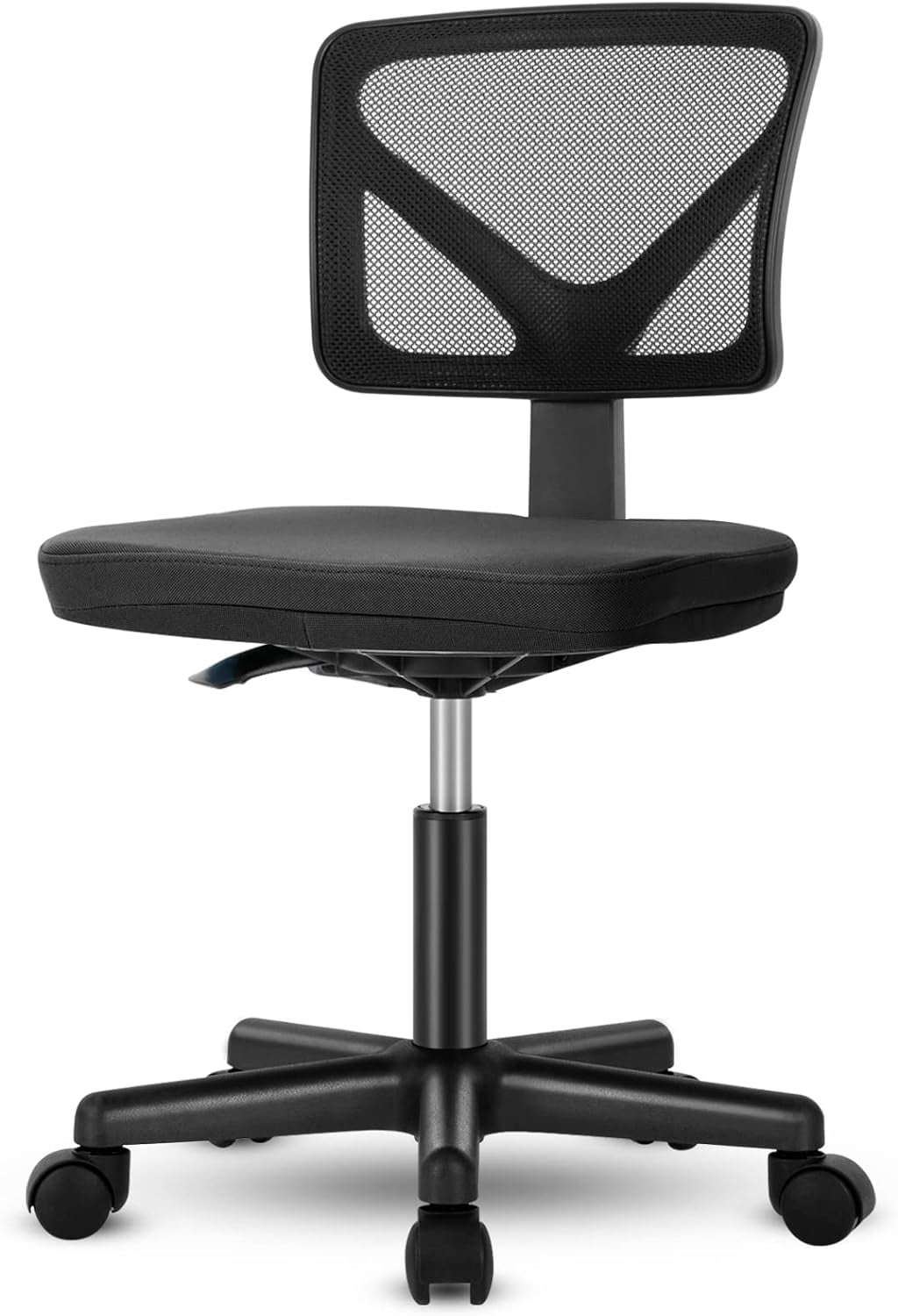 Office Computer Desk Chair,Low-Back Mesh Rolling Work Swivel Chairs with Wheels, Armless Comfortable Seat Lumbar Support for Home,Bedroom