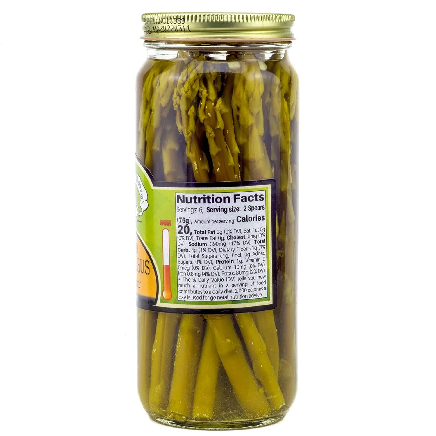 Naturally Good Zesty Pickled Asparagus & Pickled With Jalapenos 16 Oz. Jars Variety 2 Pack