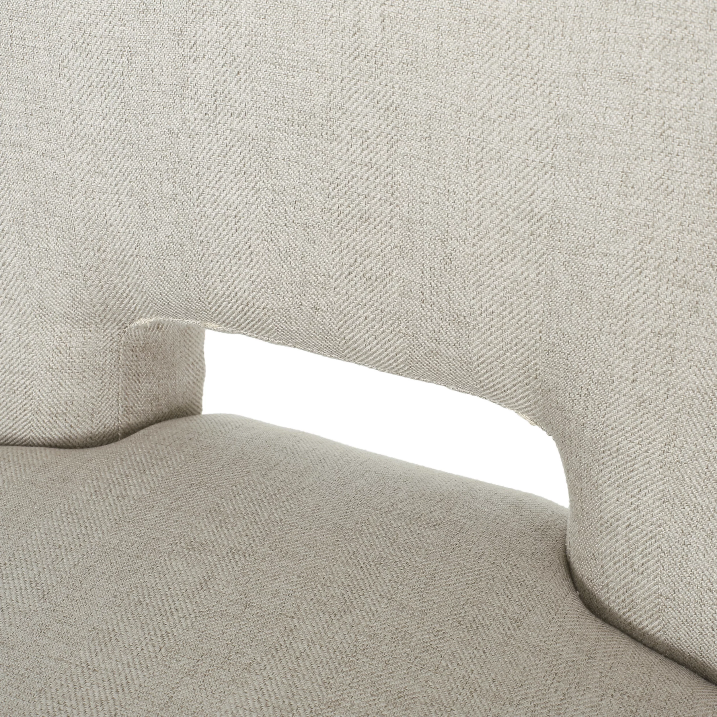 Noble House Bowrun Fabric Upholstered Dining Chairs, Set of 4, Wheat and Weathered Natural