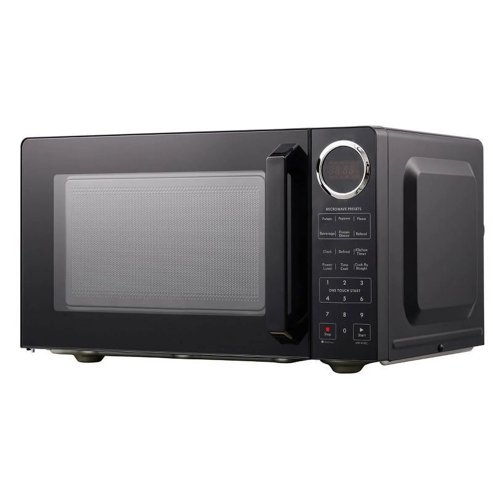 JAL 0.9 cu. ft. 900 Watt High Power Microwave Oven, LED Display for Easy Operation, 10 Power Levels, Versatile High Power - Black