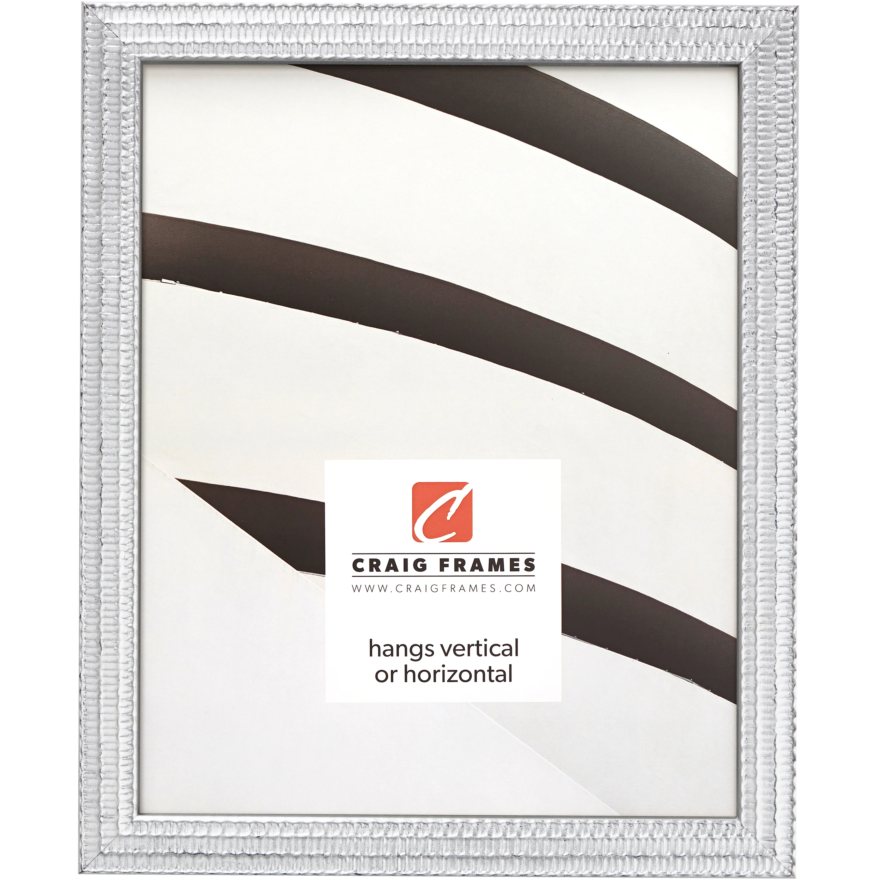 Craig Frames Farnsworth, 4x6 inch Picture Frame, Silver