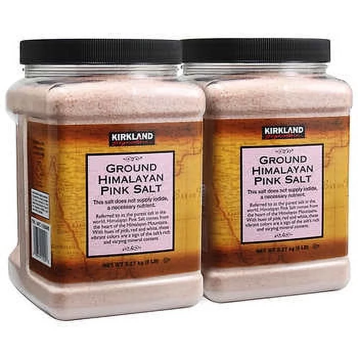Kirkland Signature Ground Himalayan Pink Salt, 5 lbs., 2-count