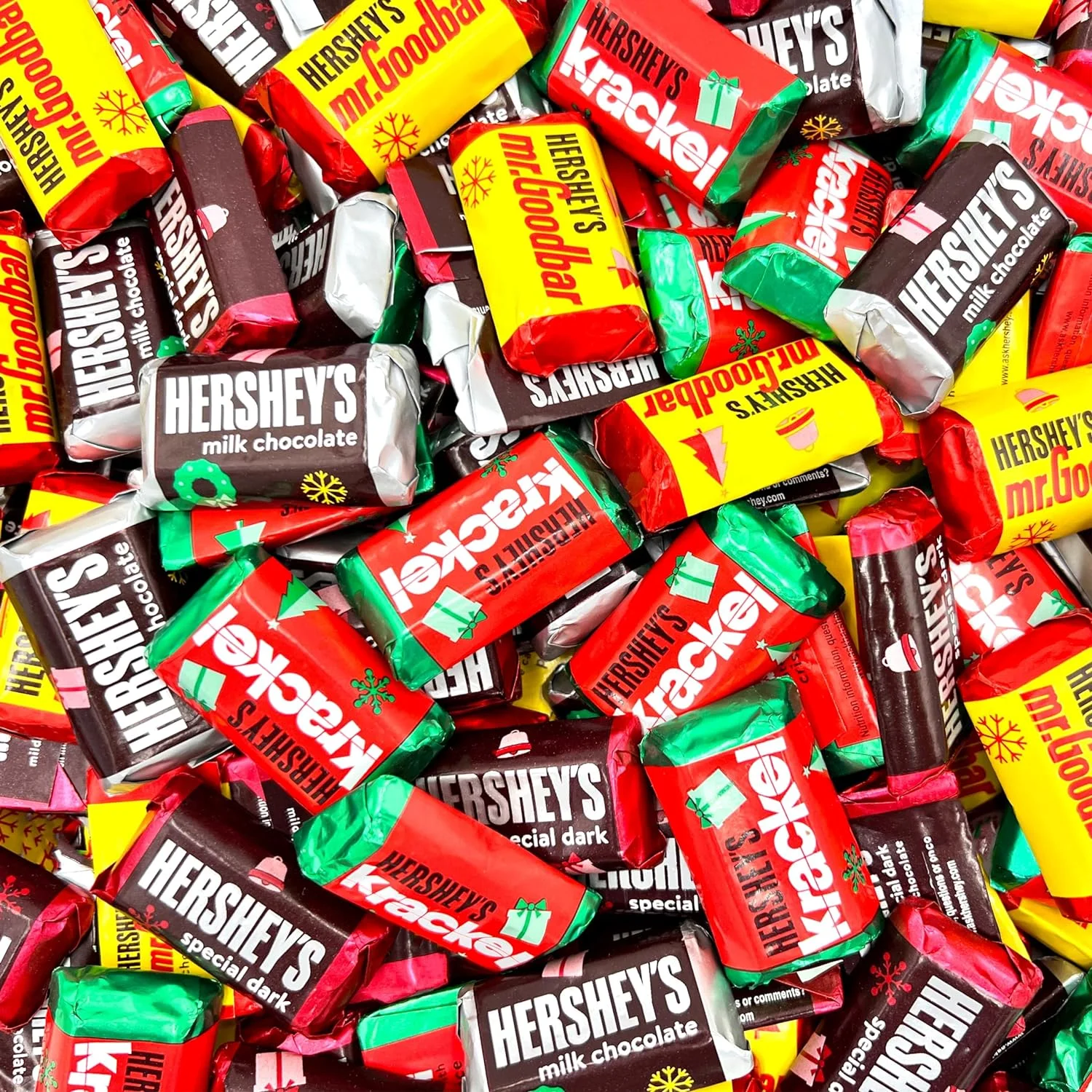 HERSHEY'S Original Miniatures Chocolate Candy Bar Assortment (5 Pound Bag - Approx. 260 Count)