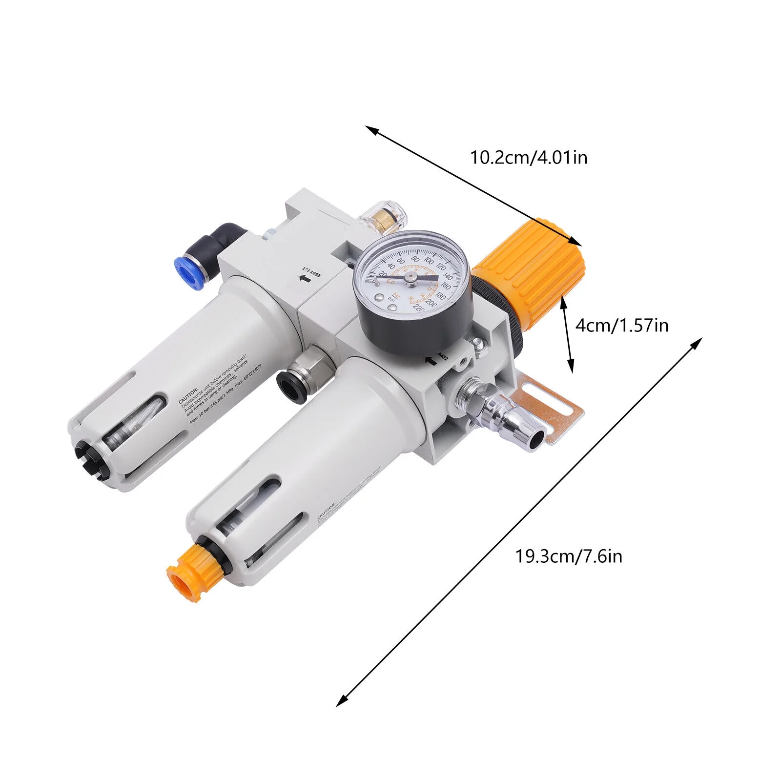 145Psi Air Pressor Oil Water Separator Regulator for Tire Changer Machine Part