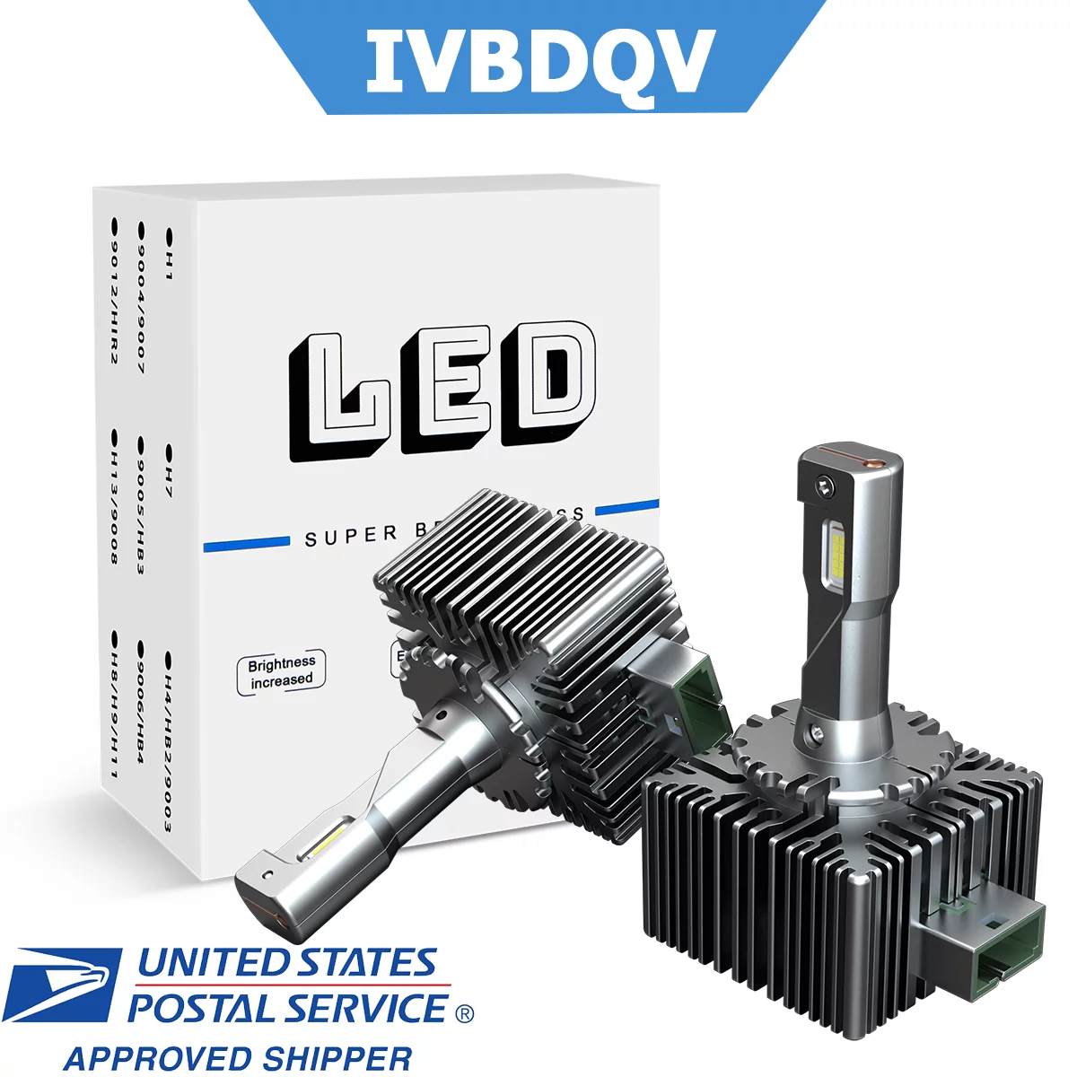 For Ford Mustang 2010-2017 LED Headlight Bulb D3S/D3R High/Low Beam 6500K Ultra White 2pcs