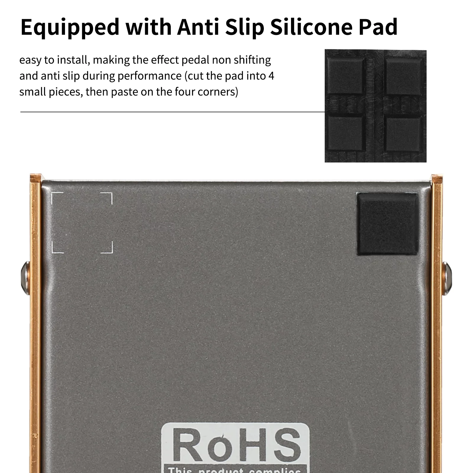 IRIN American Sound Guitar Effect Pedal Fe-der 57del-xe Speaker Simulator Cabinet Gold for Bass Guitar