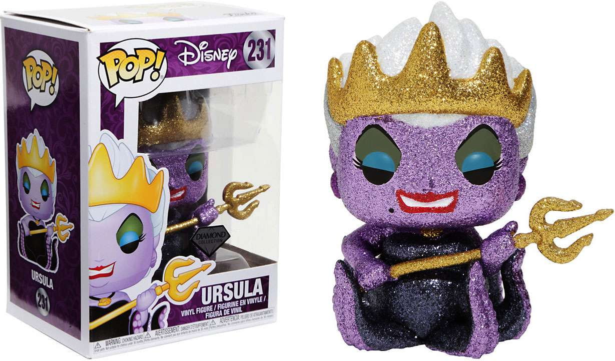 Pop! Disney The Little Mermaid Vinyl Figure Ursula (Diamond Collection) #231 Hot Topic Exclusive