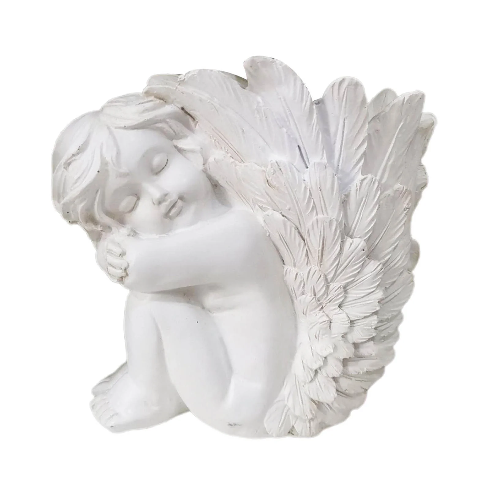 AaSEJEG Graduati on Decorations of 2024 Angel Statue Crafted Head Face Planter Pot Flower Pot with Hole for A Diy Succulents Man Pens Holder Or Speaker Holder