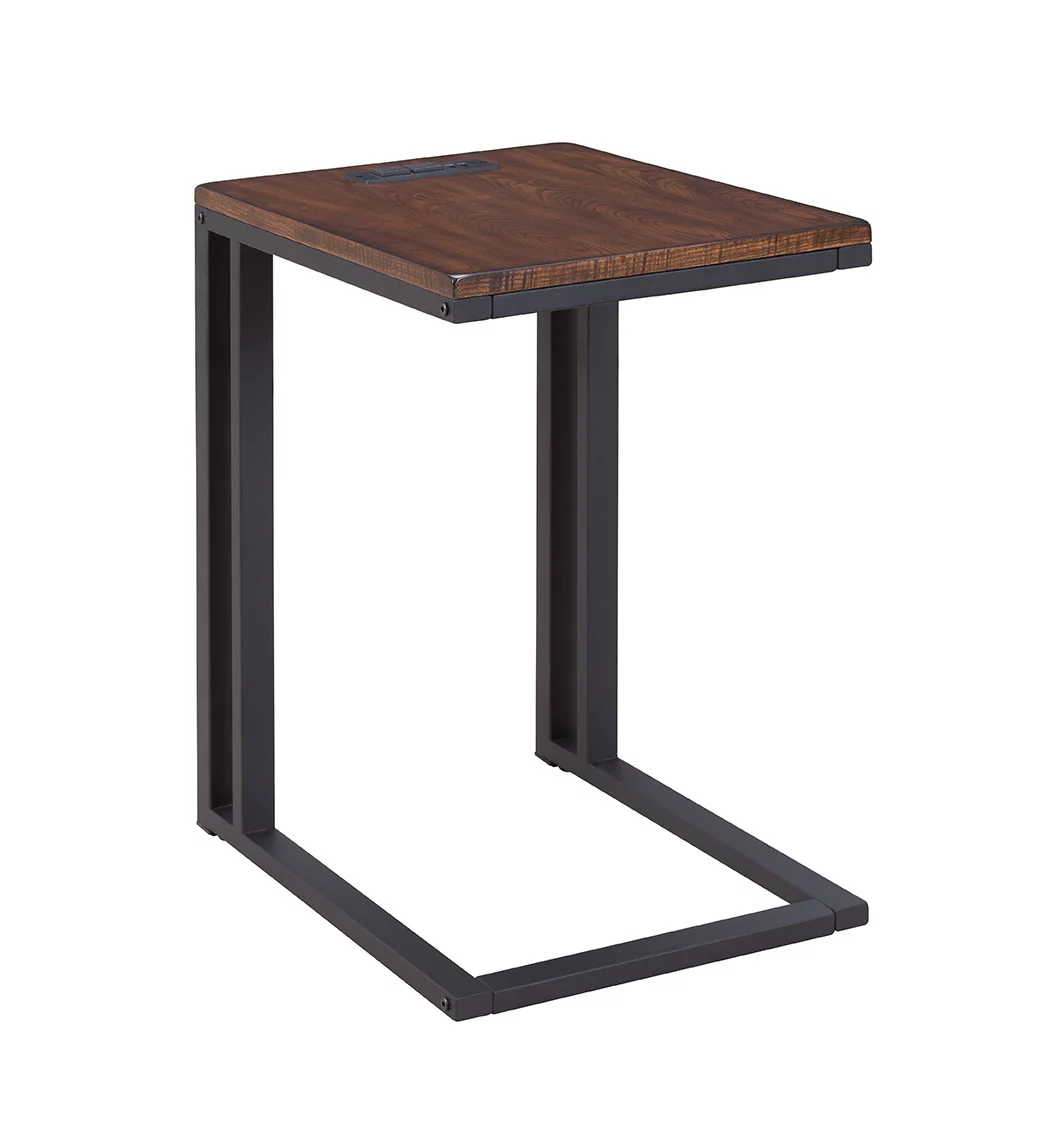 Soho C-Table with USB Charging Station in Espresso