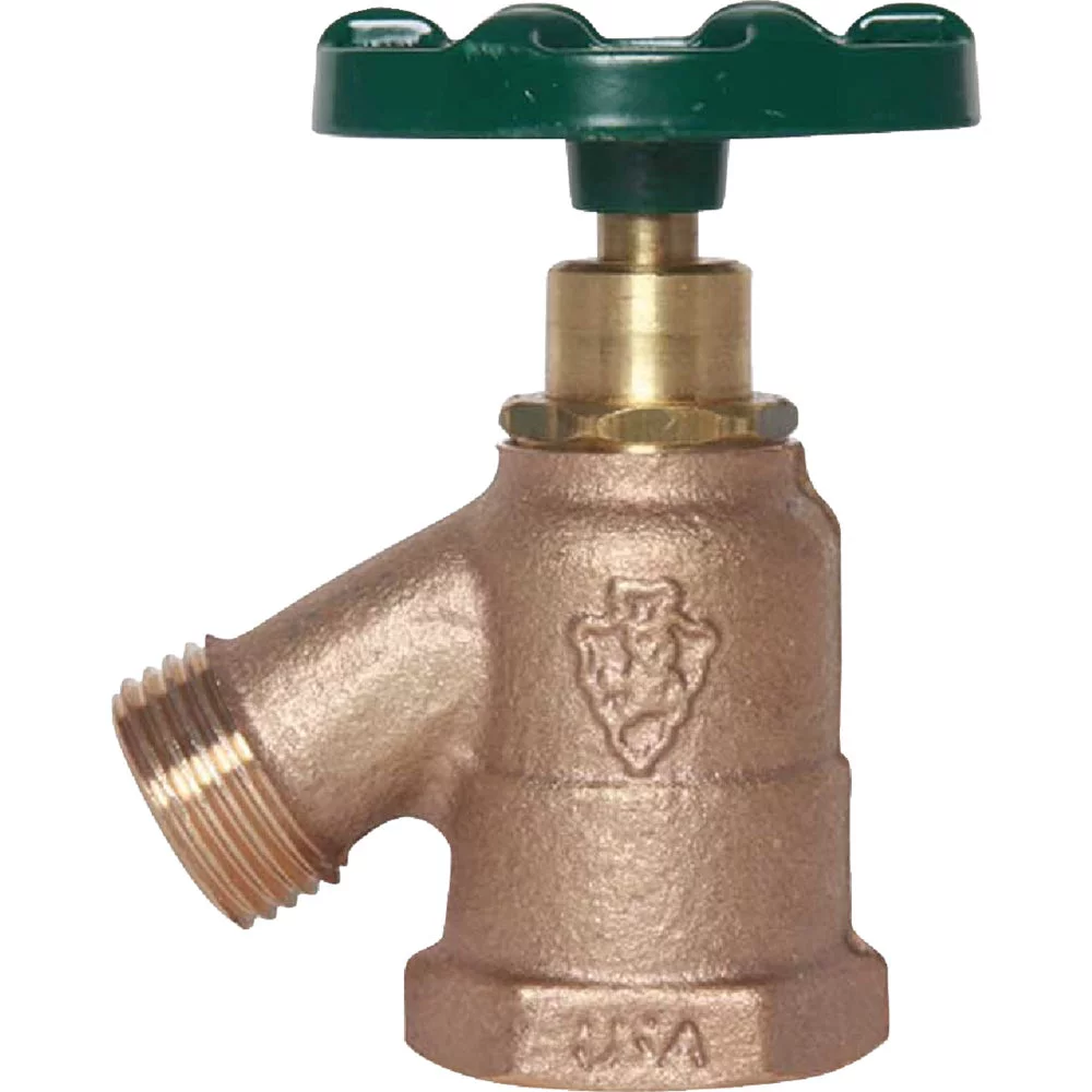 1 PK, Arrowhead Brass 930LF-Arrowhead Brass 1 In. FIP x 3/4 In. HT Bent Nose Garden Valve