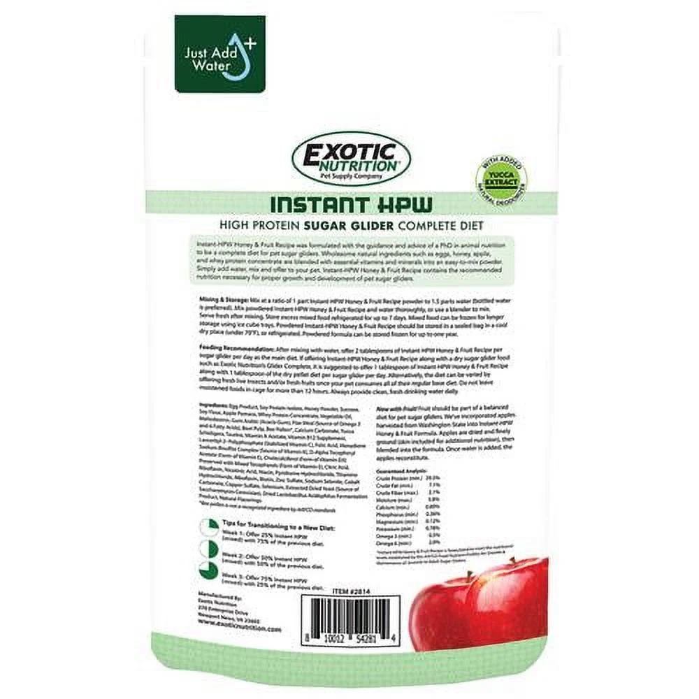 Exotic Nutrition Instant-HPW Honey & Fruit Recipe 8 oz.