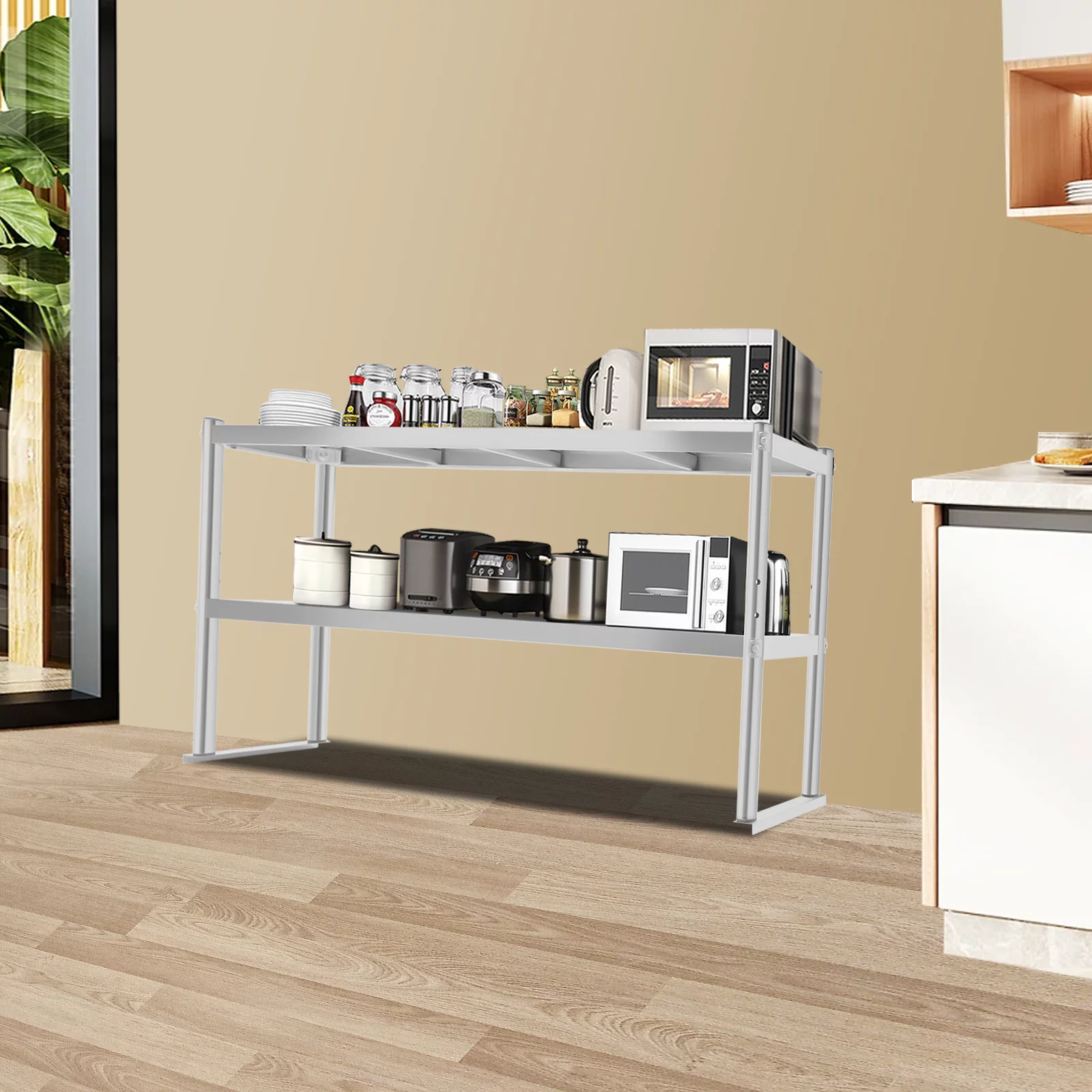 Modern Stainless Steel Commercial Work Table Overshelf Drawer Pot Rack 12”x 30/60” New Kitchen Equipment Food Prep Table