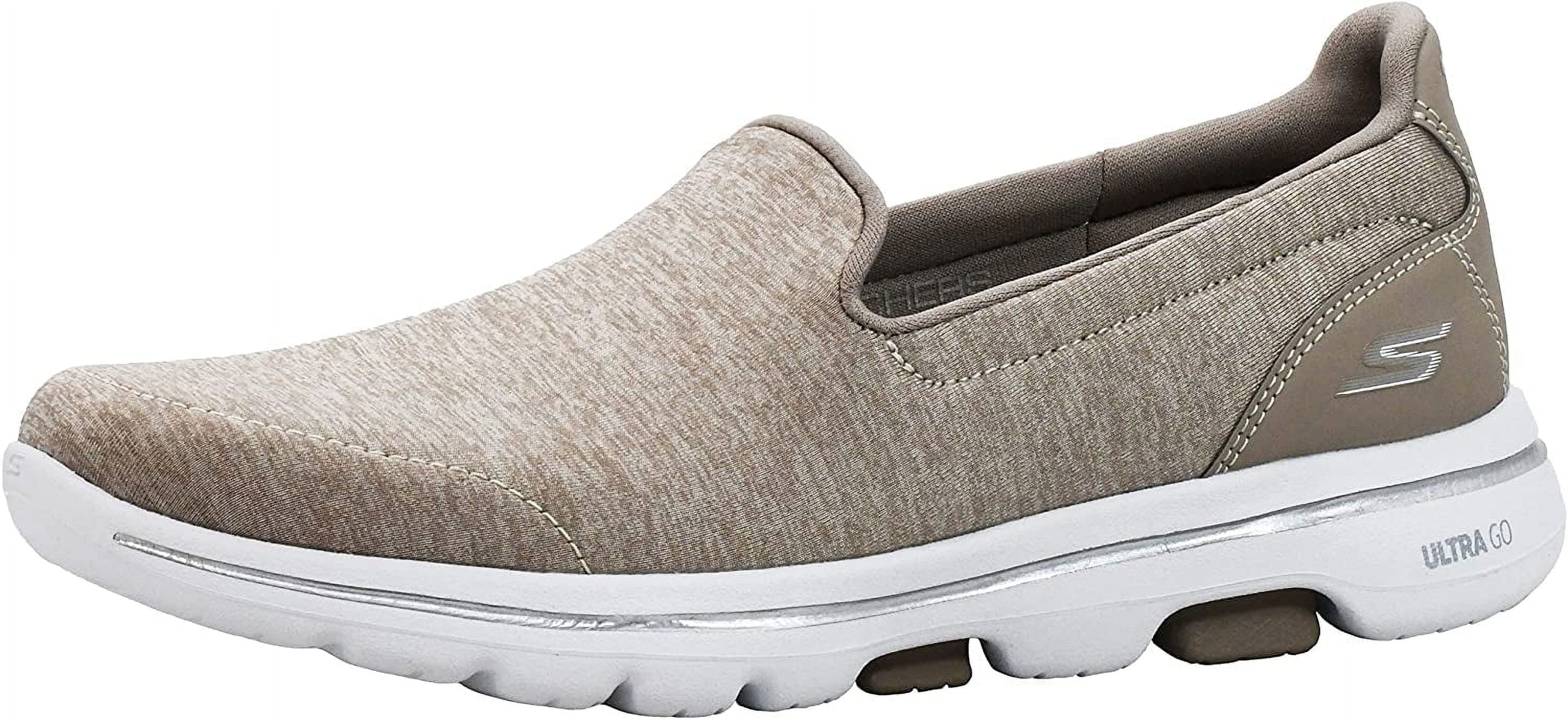 Skechers Women's GO Walk 5-Honor Sneaker, Taupe, 10 M US