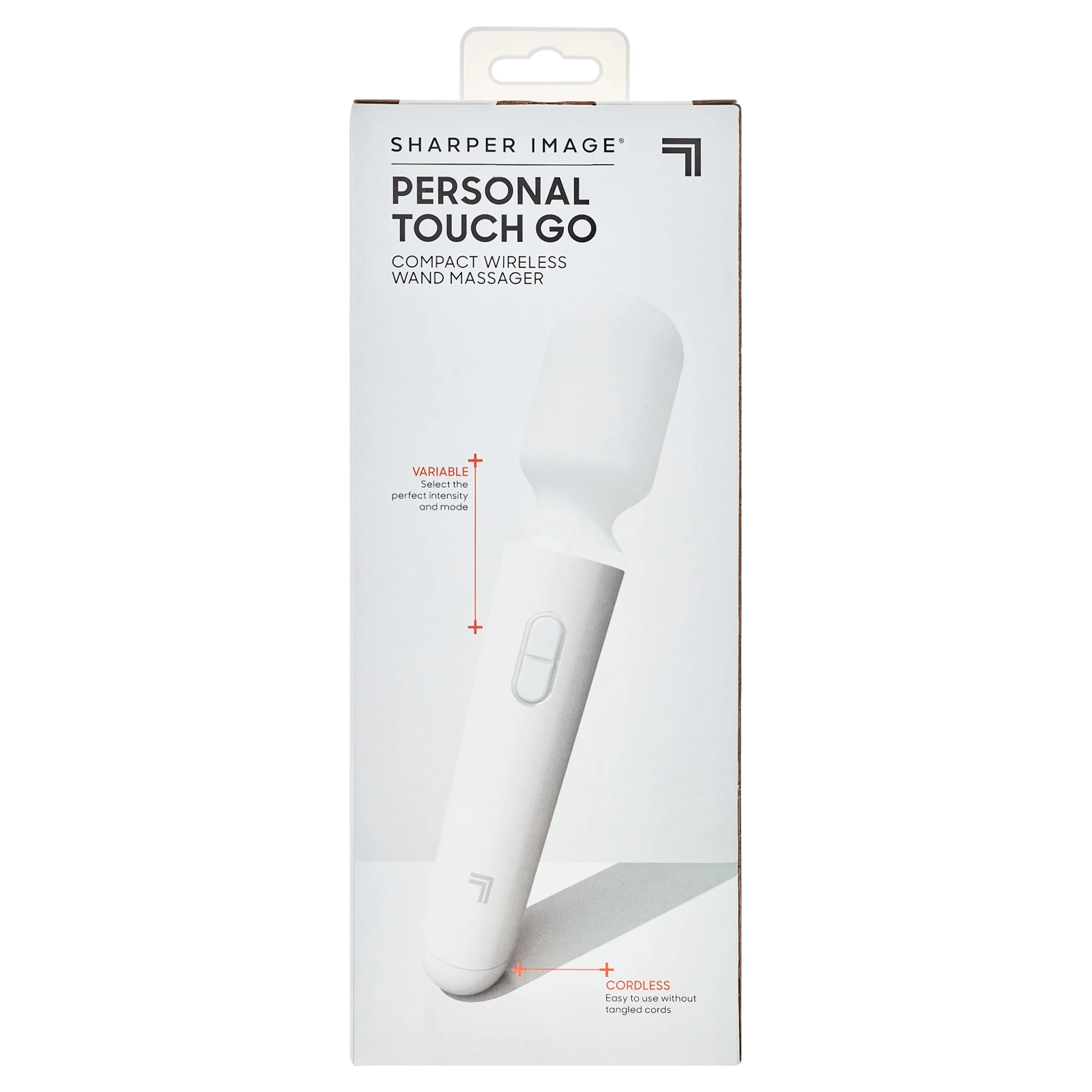 Sharper Image® Personal Touch Go Compact Wand Massager with Multiple Massage Modes