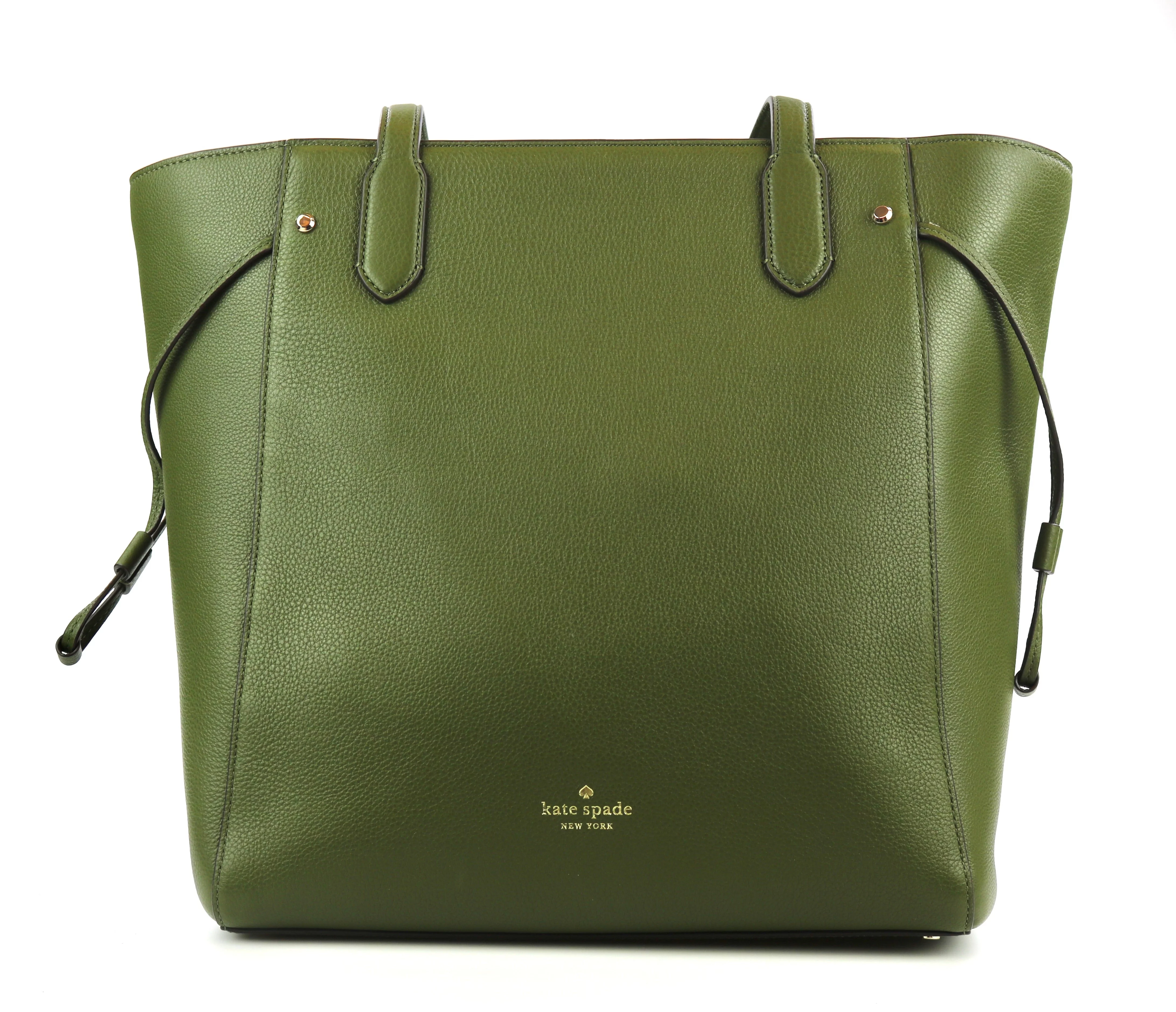 Kate Spade Marti Pebbled Leather Large Tote - Enchanted Green