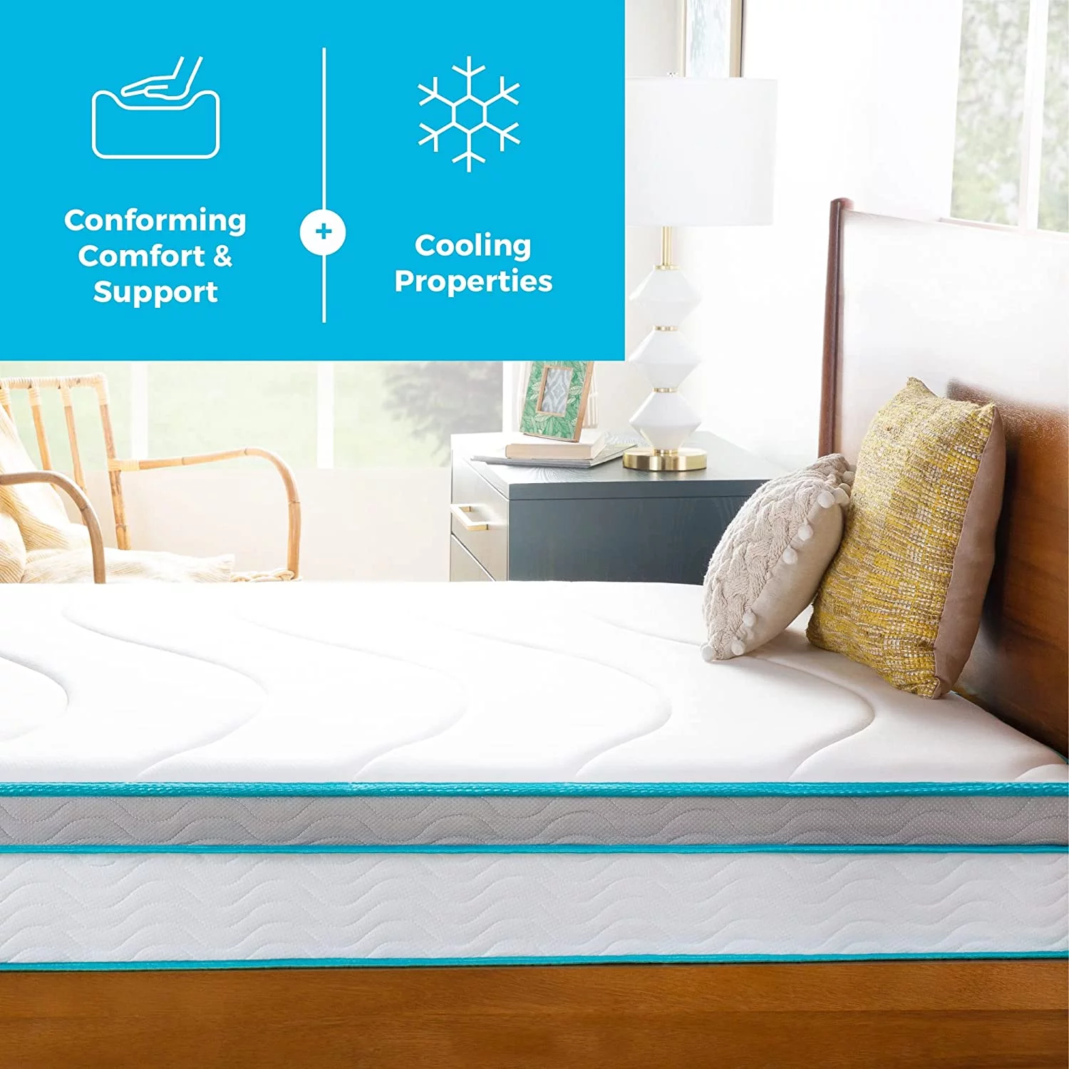 8 Inch Memory Foam and Innerspring Hybrid Mattress – Twin Mattress – Bed in a Box – Medium Firm Mattress